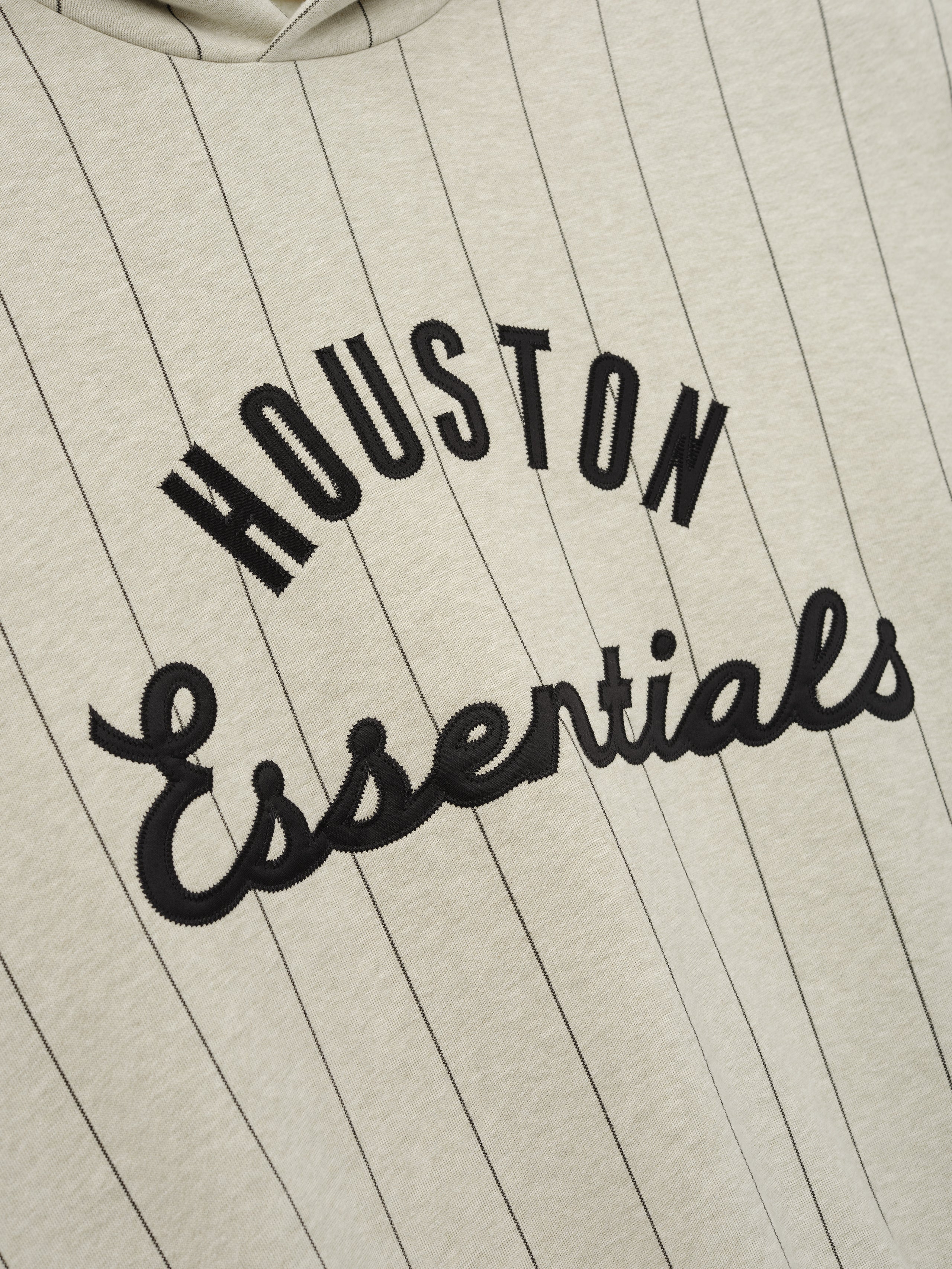 Essentials Astros Sport Hoodie Heather Stone W Black Pinstripes