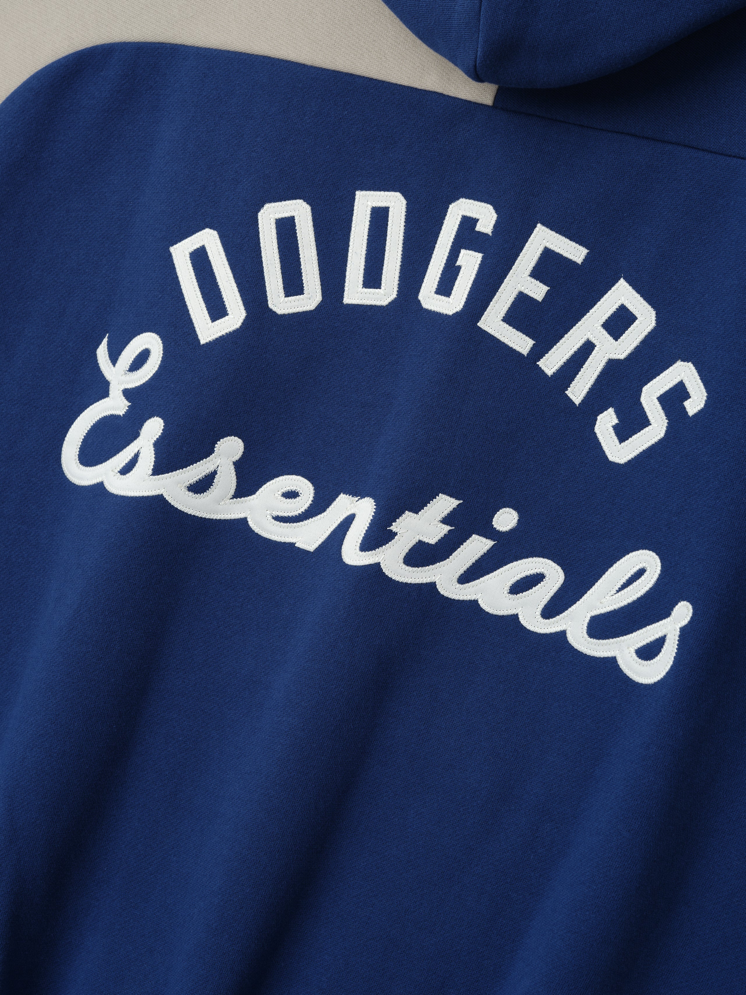 Essentials Dodgers Raglan Half Zip Sport Hoodie Estate Blue/ Seal