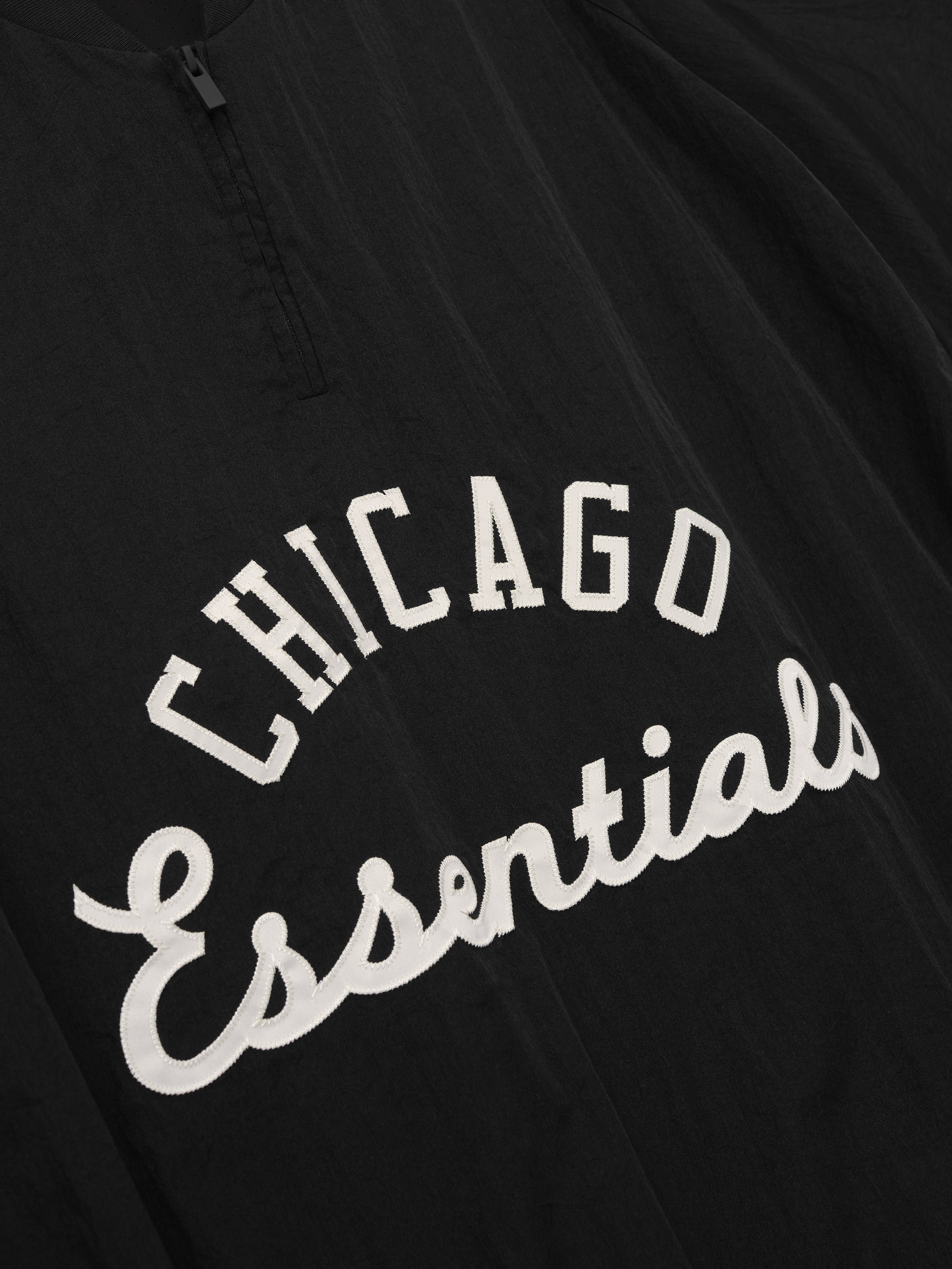 Essentials White Sox Half Zip Pullover Black