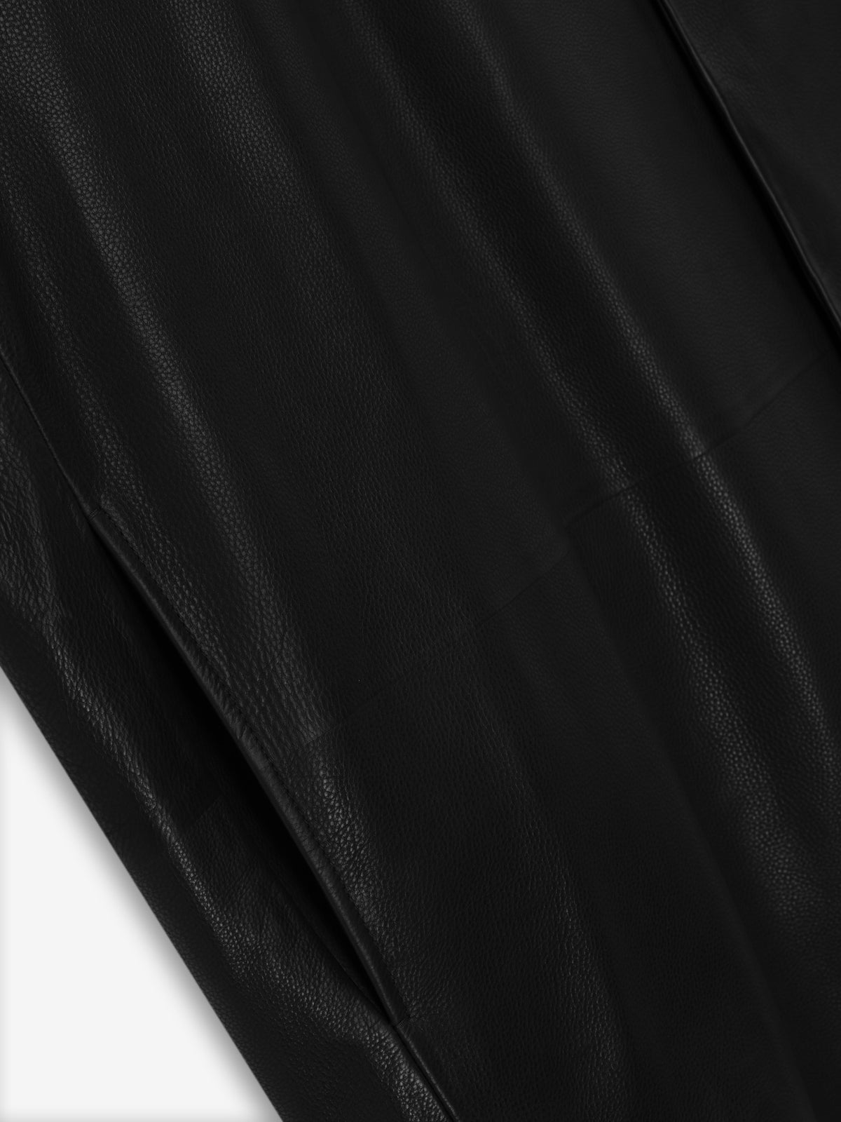 Essentials Leather Relaxed Blazer Black