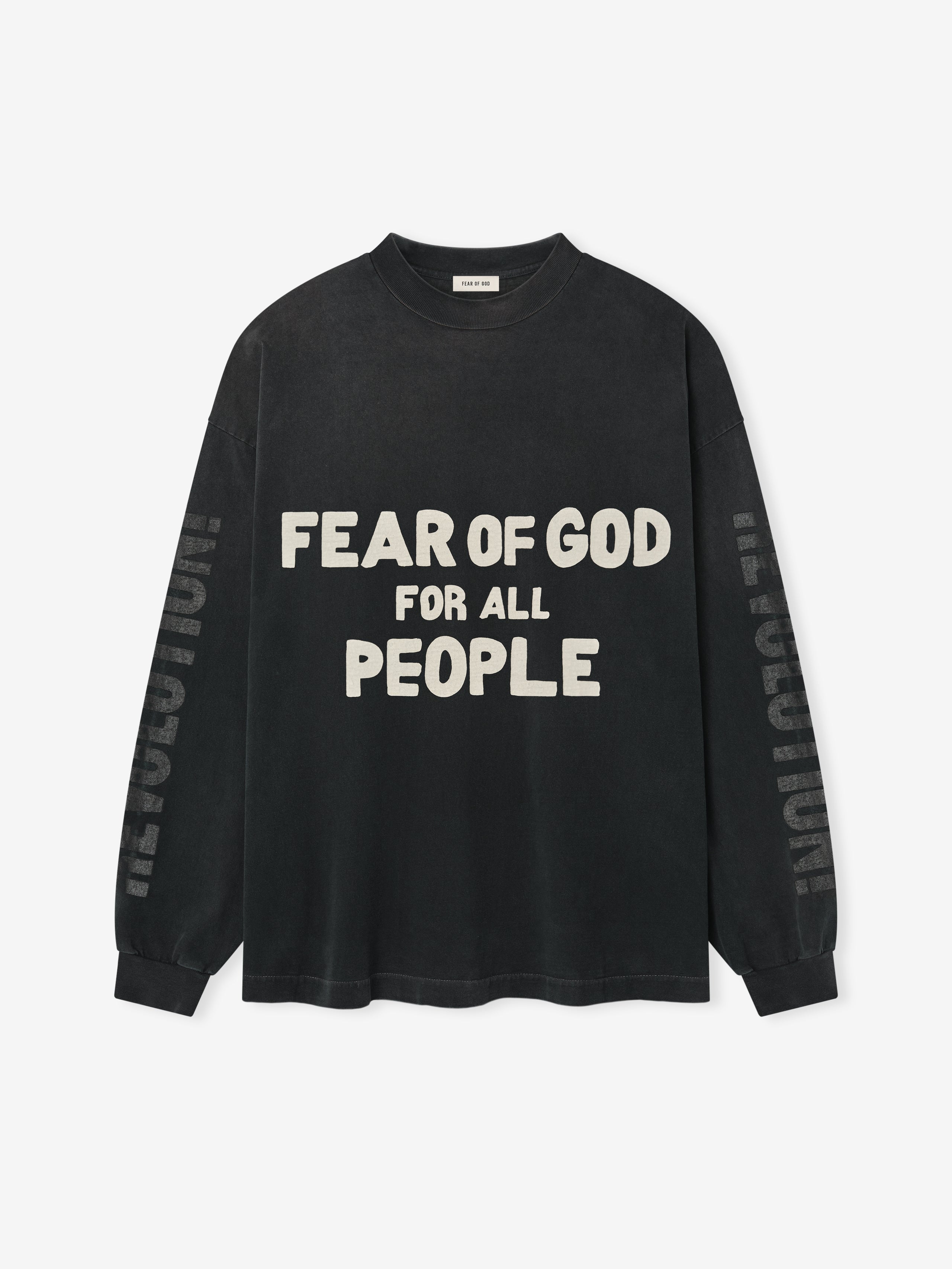 Essentials For All People Relaxed Long Sleeve Tee Black