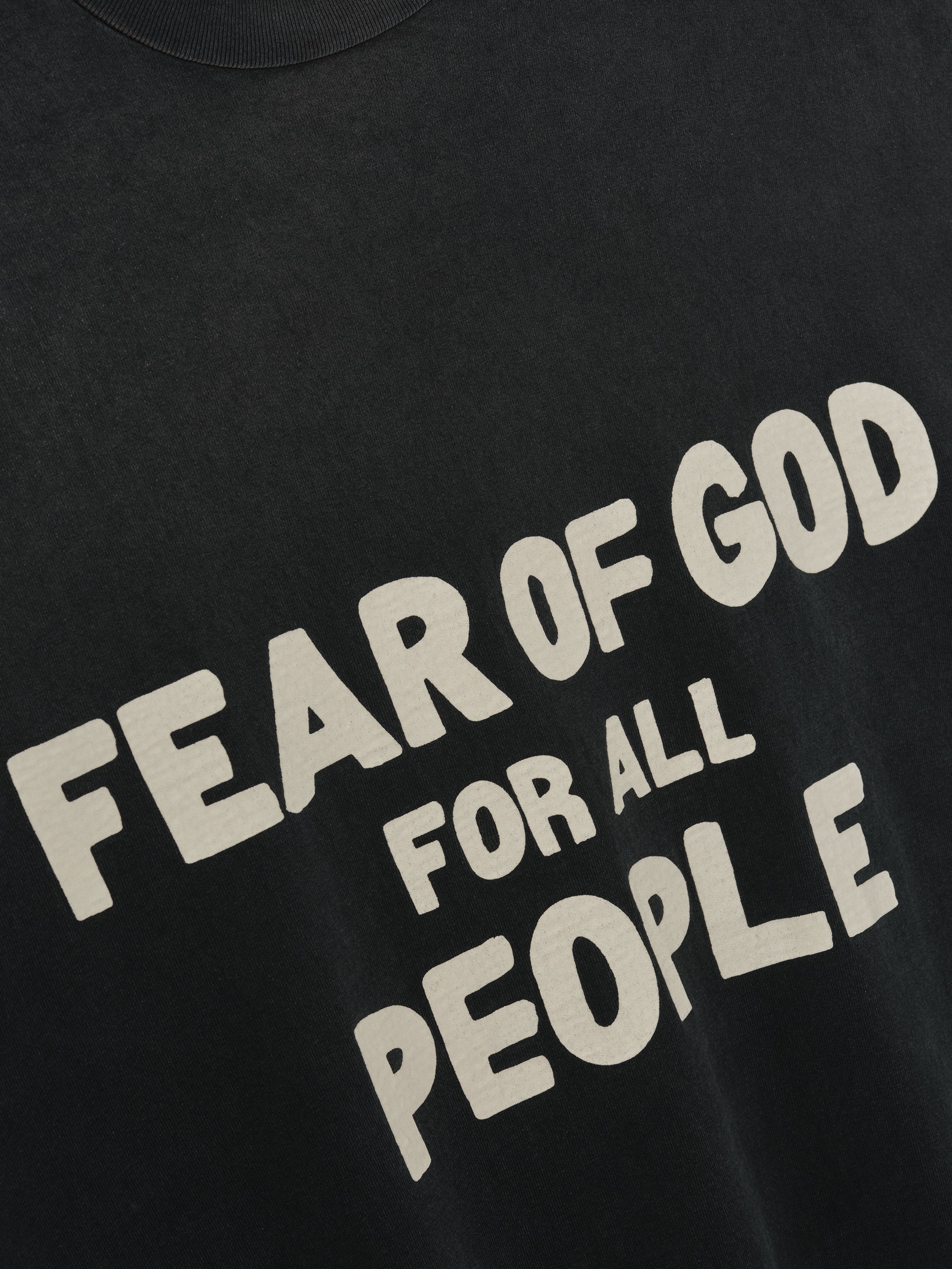 Essentials For All People Relaxed Long Sleeve Tee Black