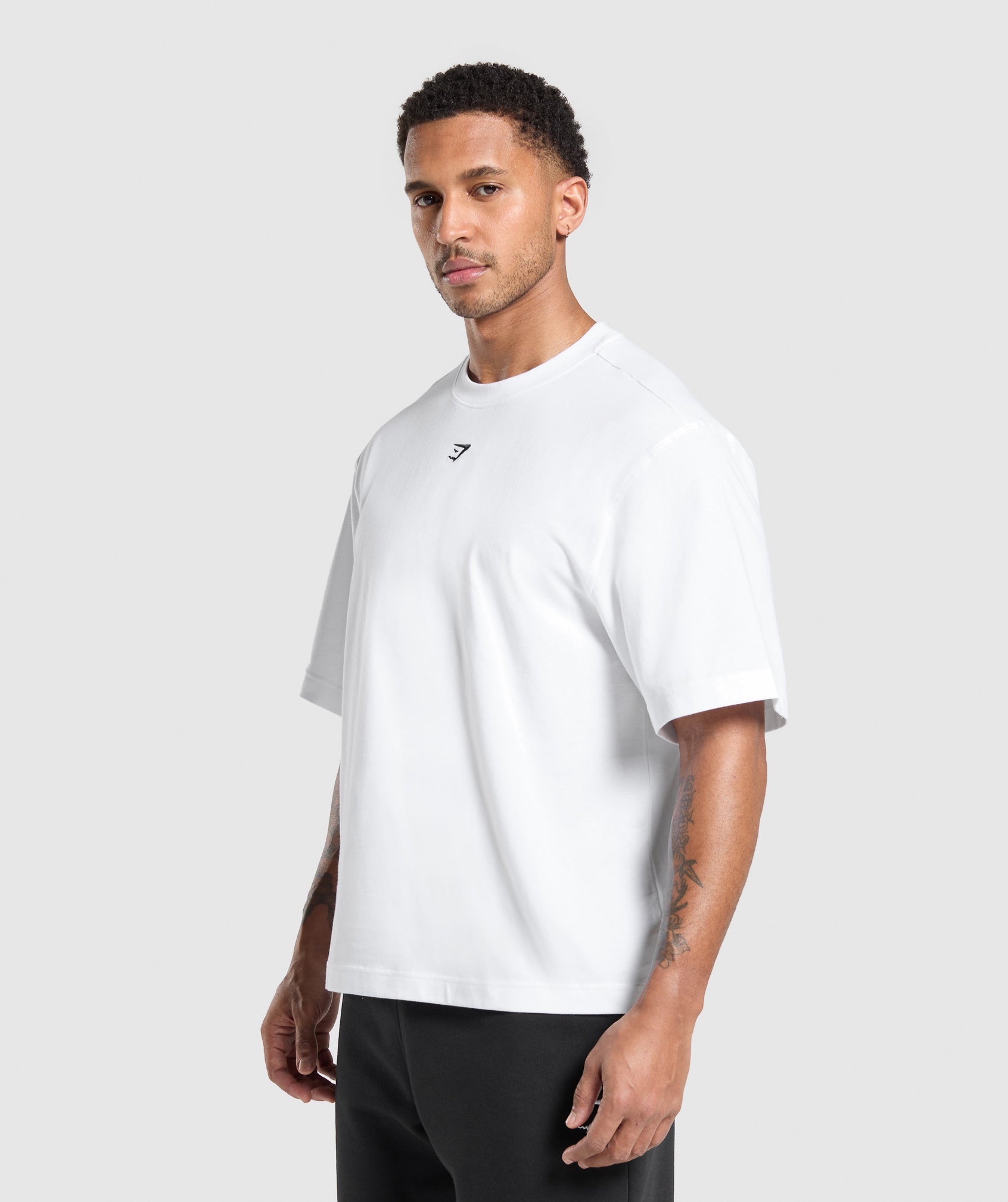 Gymshark Rest Day Essentials Boxy T-Shirt White