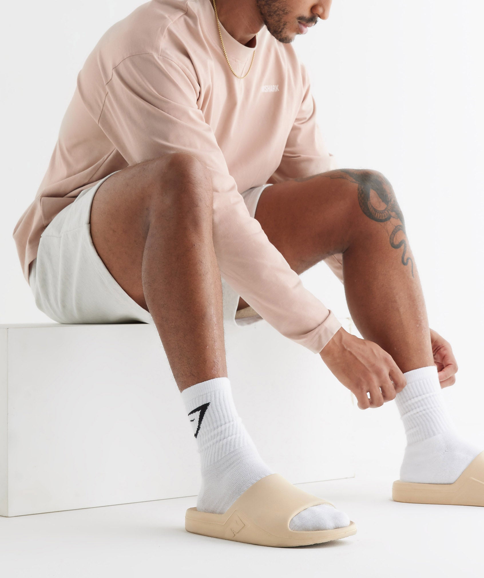 Gymshark Rest Day Slides Toasted Brown