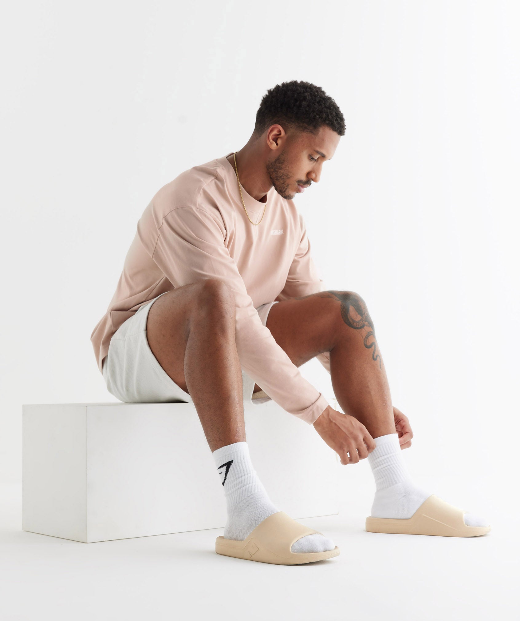 Gymshark Rest Day Slides Toasted Brown