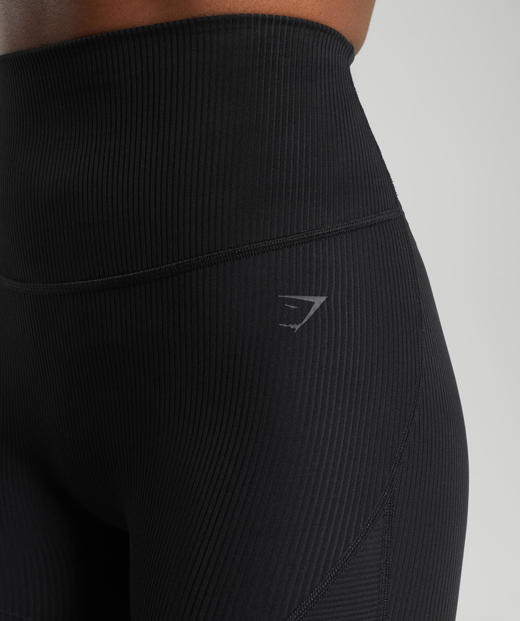 Women's Gymshark Ribbed Shorts Black