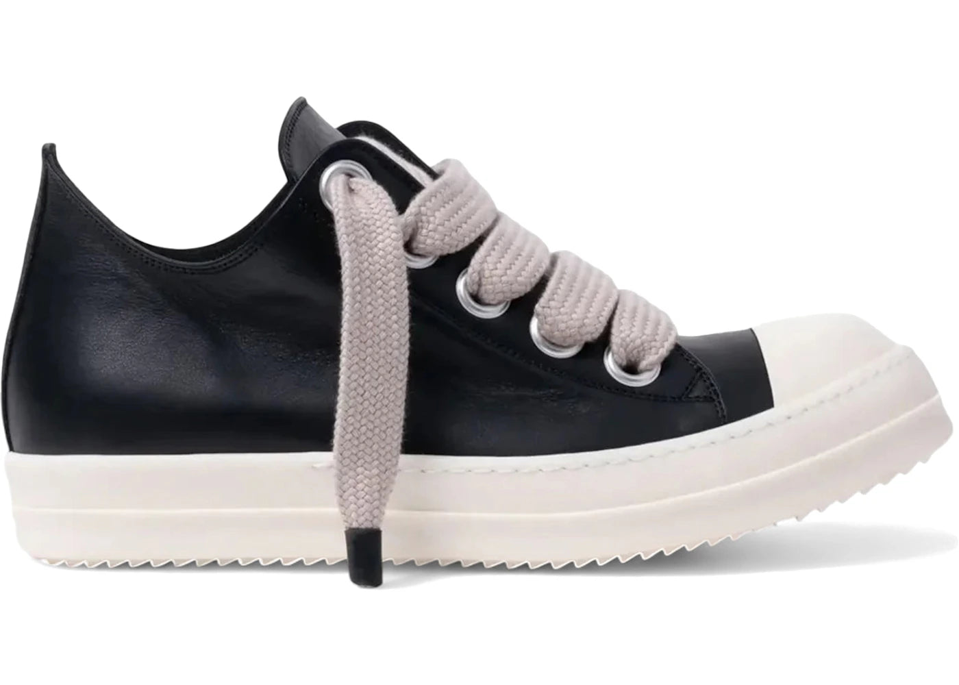 Rick Owens Concordians Jumbo Laced Low Black Milk