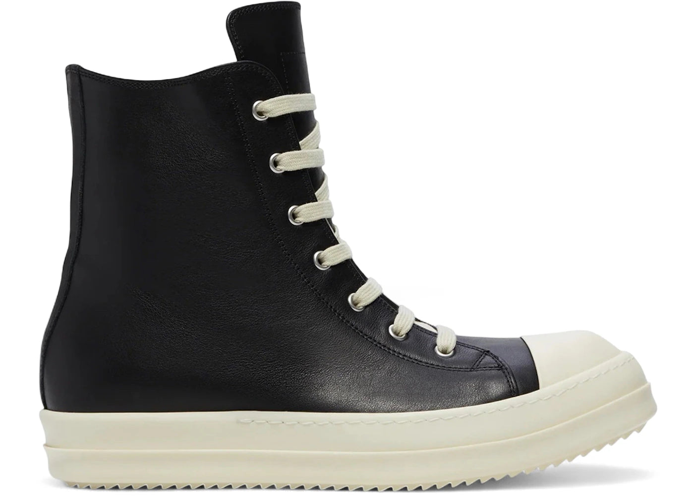Rick Owens Concordians Leather High Black Milk