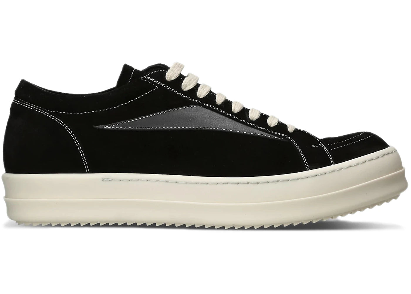 Rick Owens Luxor Vintage Low Black Milk Sole
