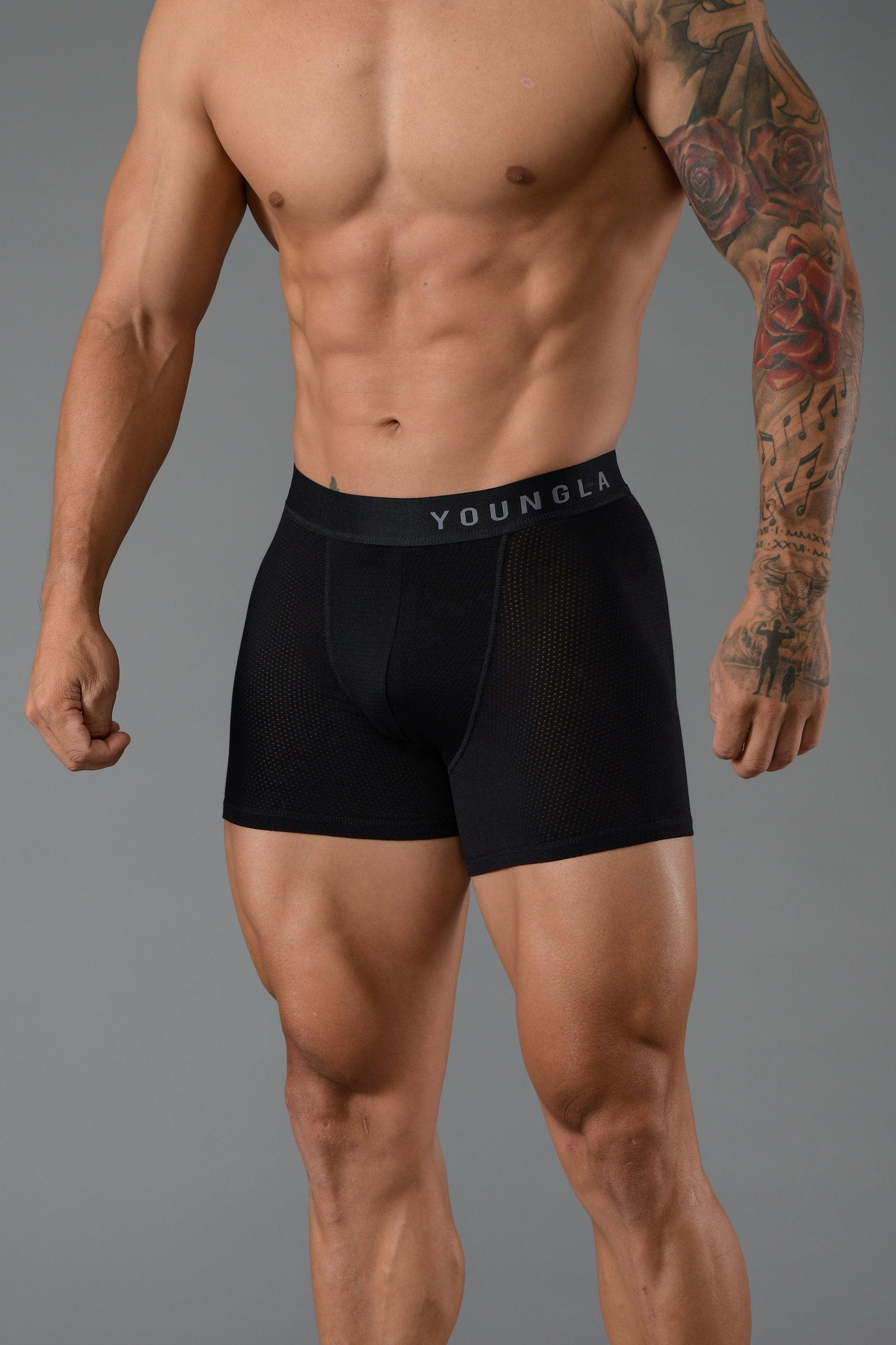 YoungLA 703 Goat Briefs 3 Pack All Black