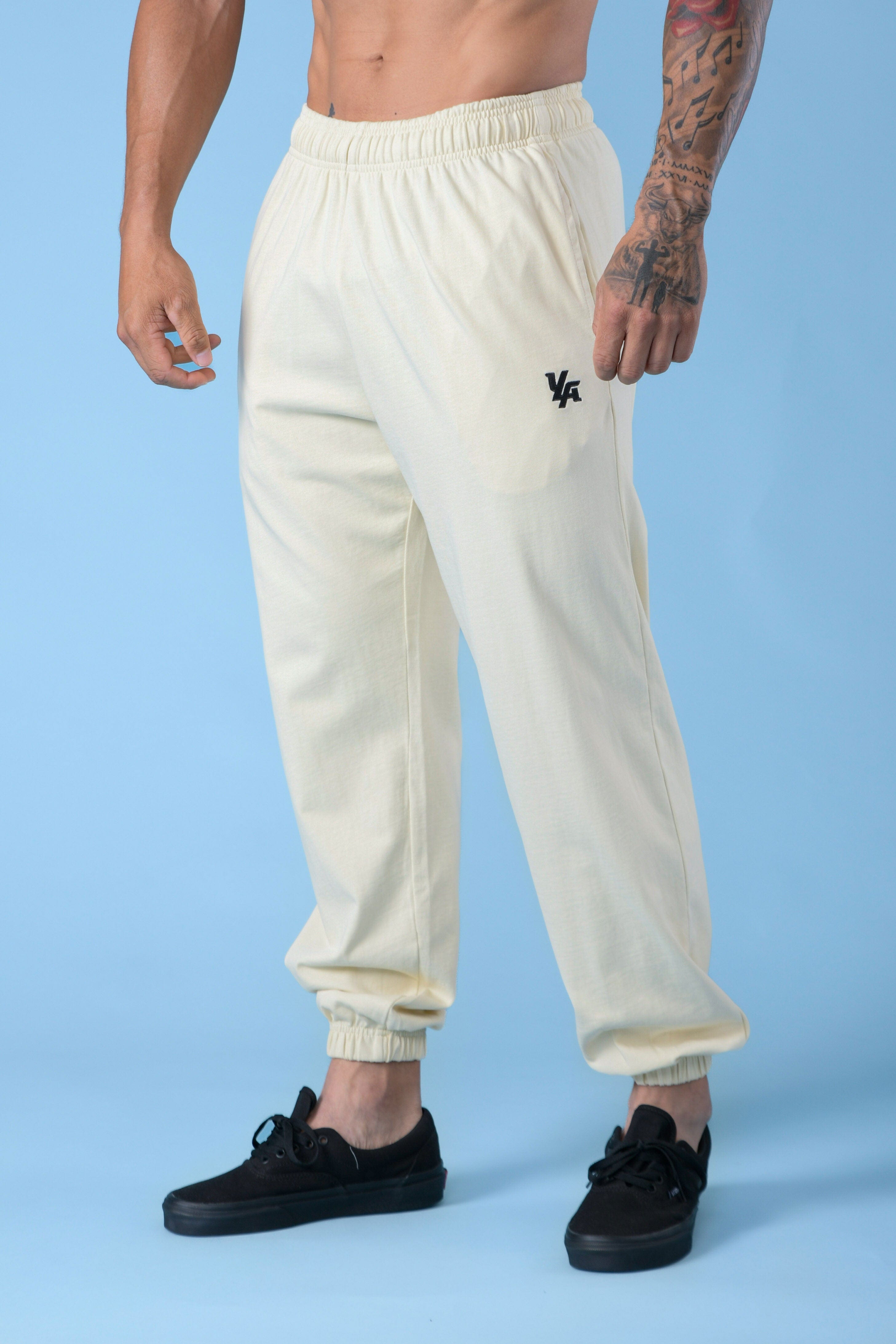 YoungLA 231 Pump Cover Joggers Off-White