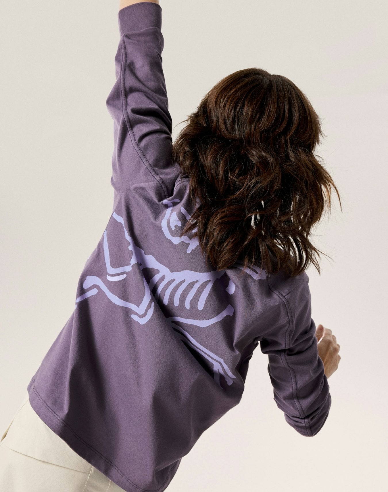 Arc'teryx Kragg Cotton Bird Crew Neck Shirt LS Women's - Lt Moondrop