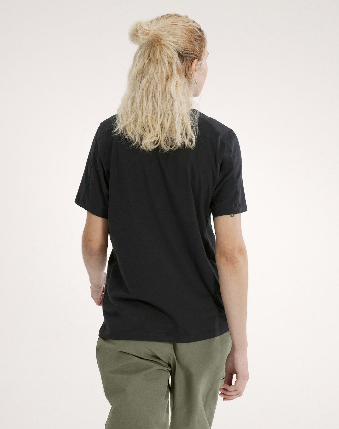 Arc'teryx Kragg SL Cotton Emblem Crew Shirt SS Women's - Black