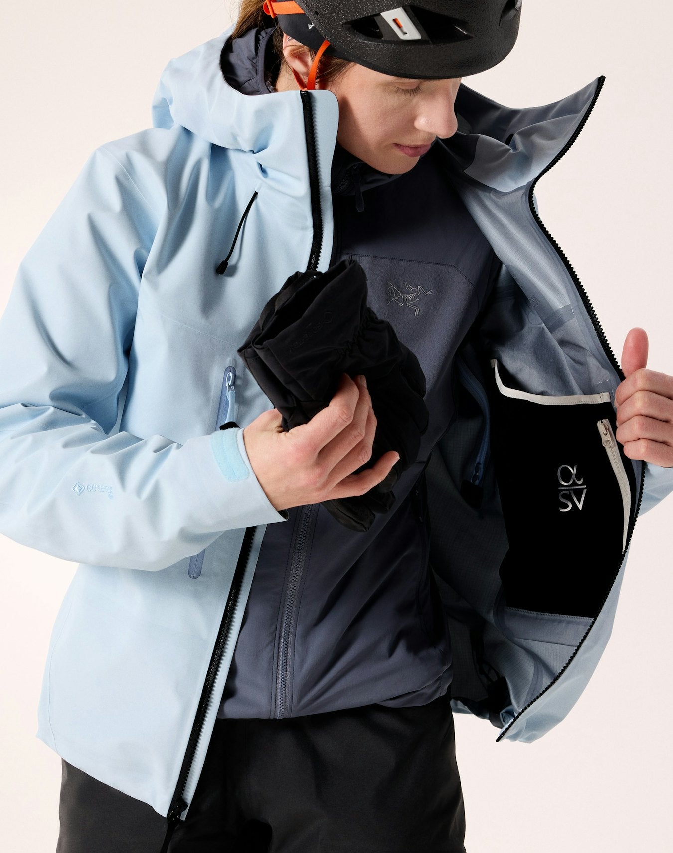 Arc'teryx Alpha SV Jacket Women's - Alpine Blue / Black