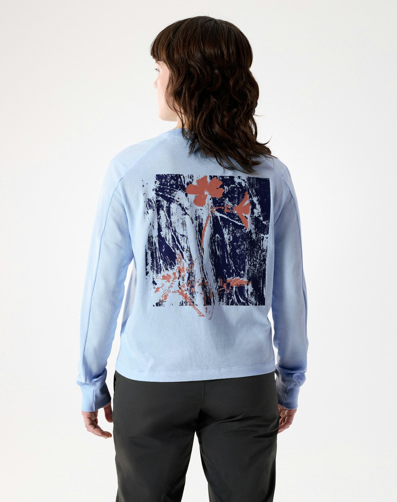 Arc'teryx Kragg SL Cotton Bloom Crew Shirt LS Women's - Alpine Blue