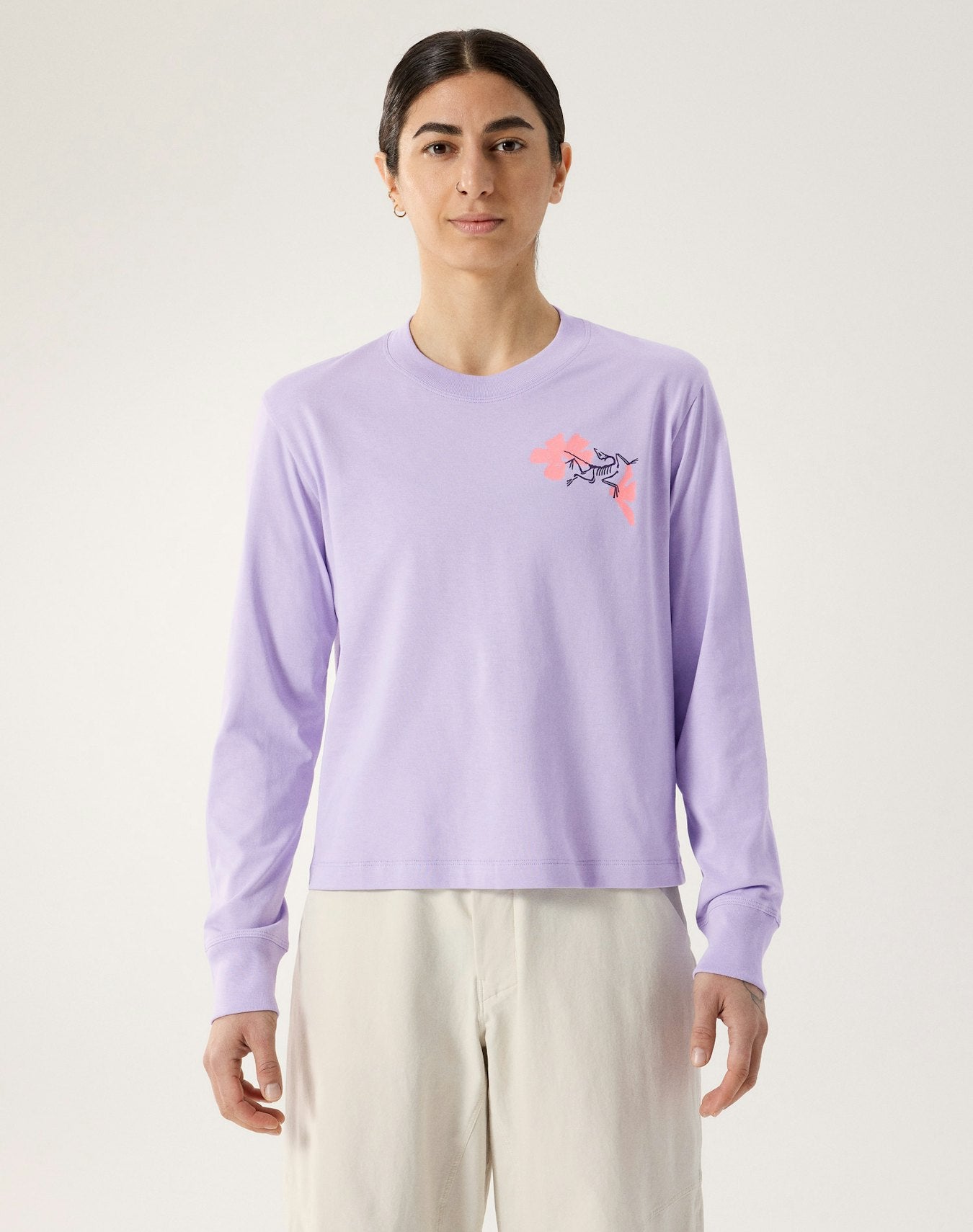 Arc'teryx Kragg SL Cotton Bloom Crew Shirt LS Women's - Mallow