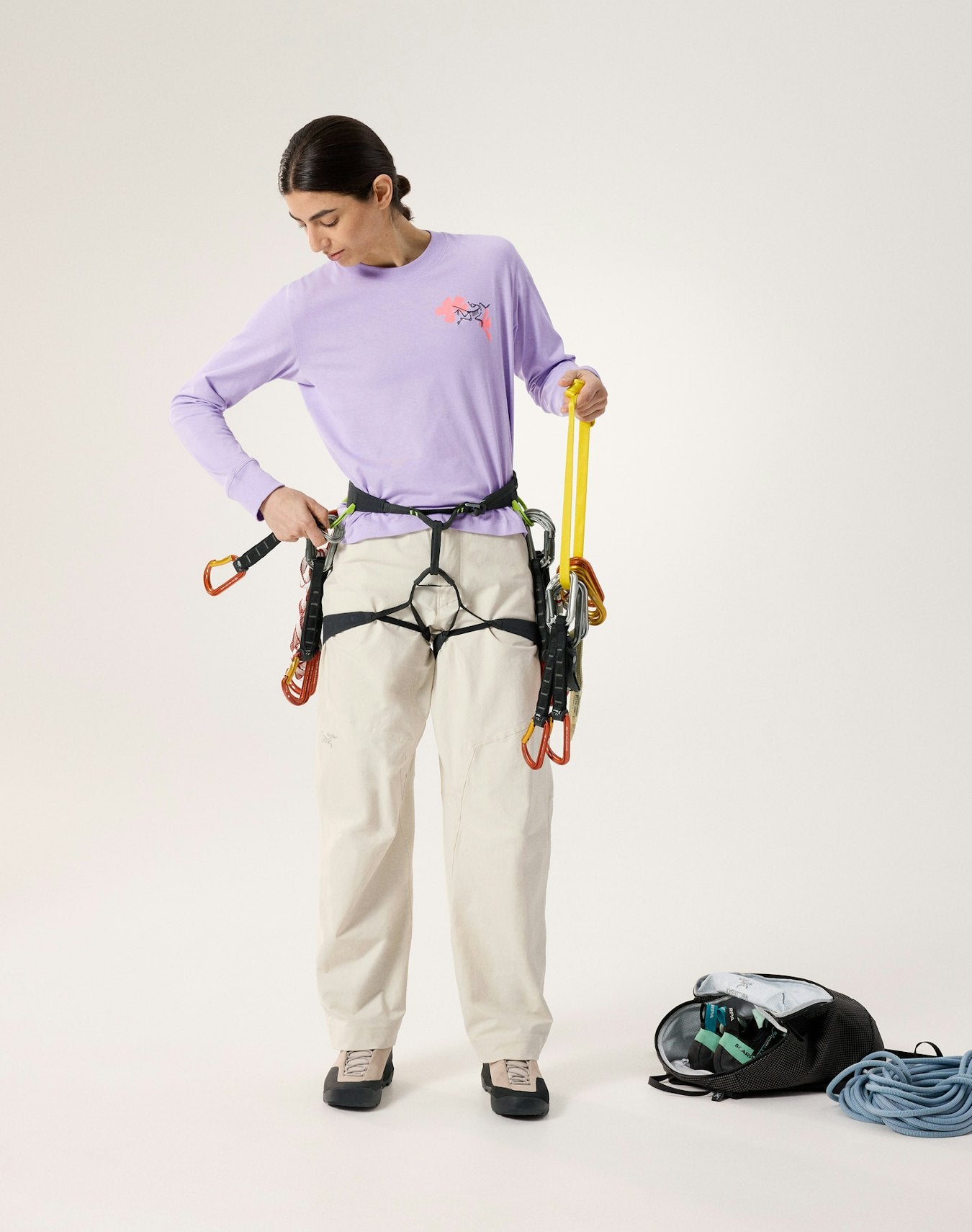 Arc'teryx Kragg SL Cotton Bloom Crew Shirt LS Women's - Mallow