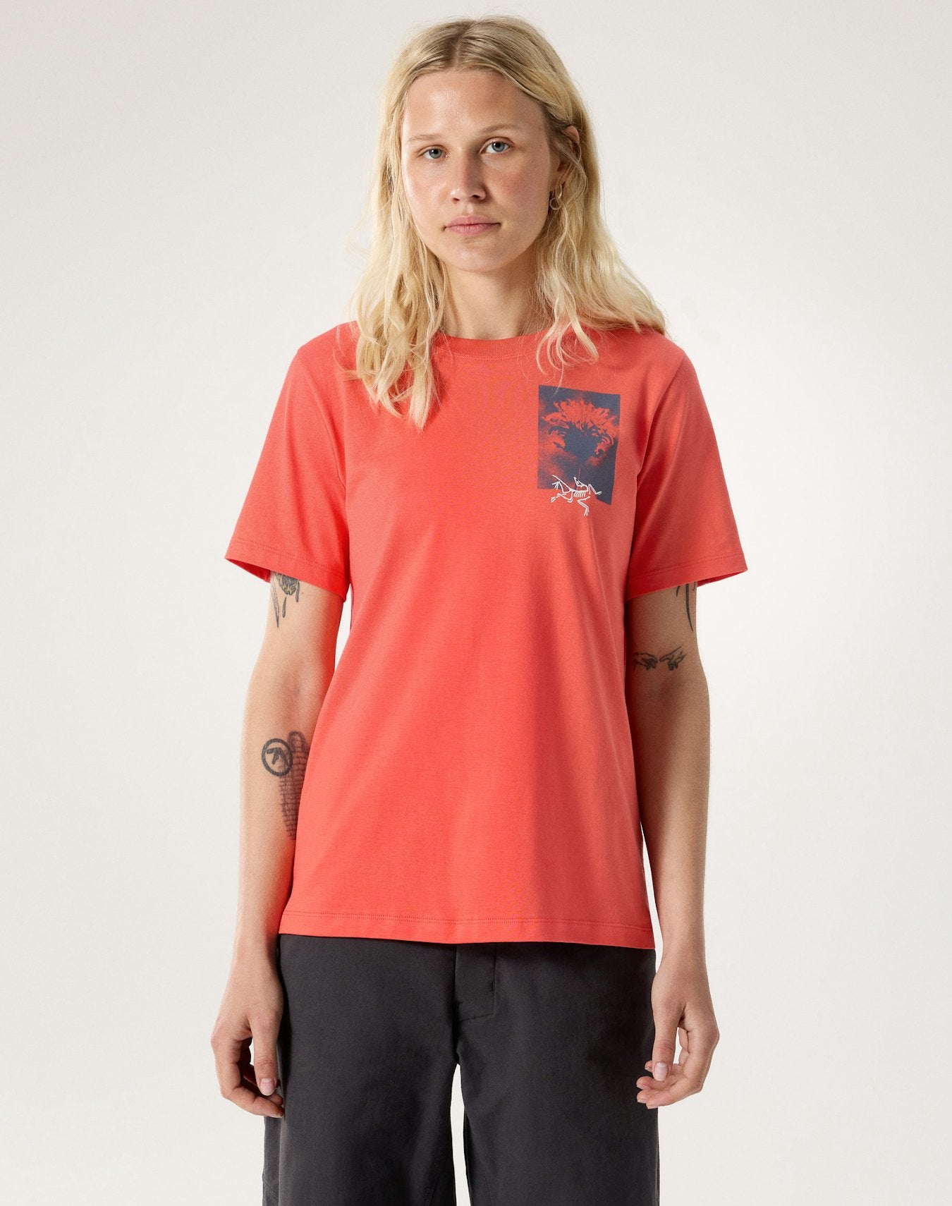 Arc'teryx Kragg SL Cotton Superbloom Crew Shirt SS Women's - Dk Reef