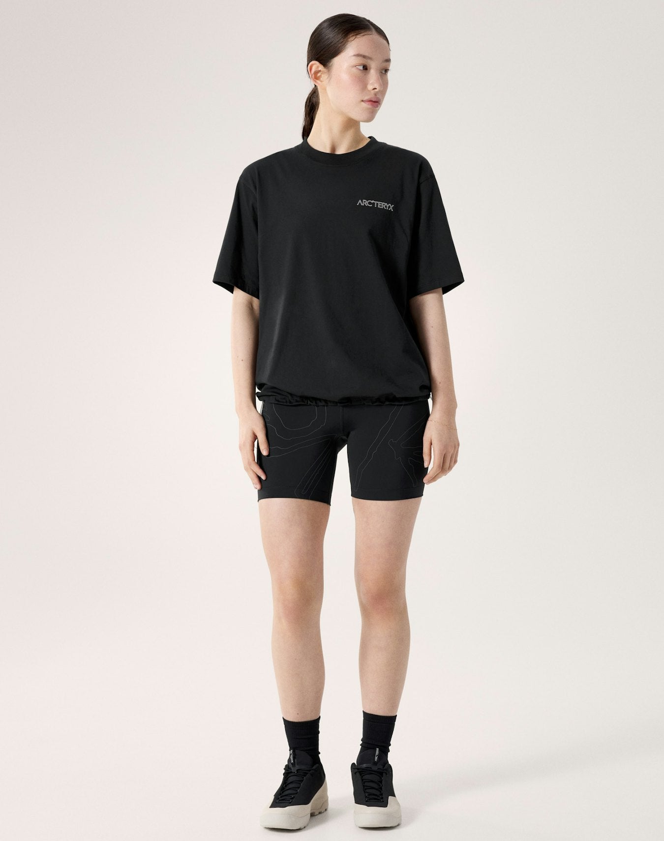 Arc'teryx Subida SS Tee Women's - Black / Arctic Silk