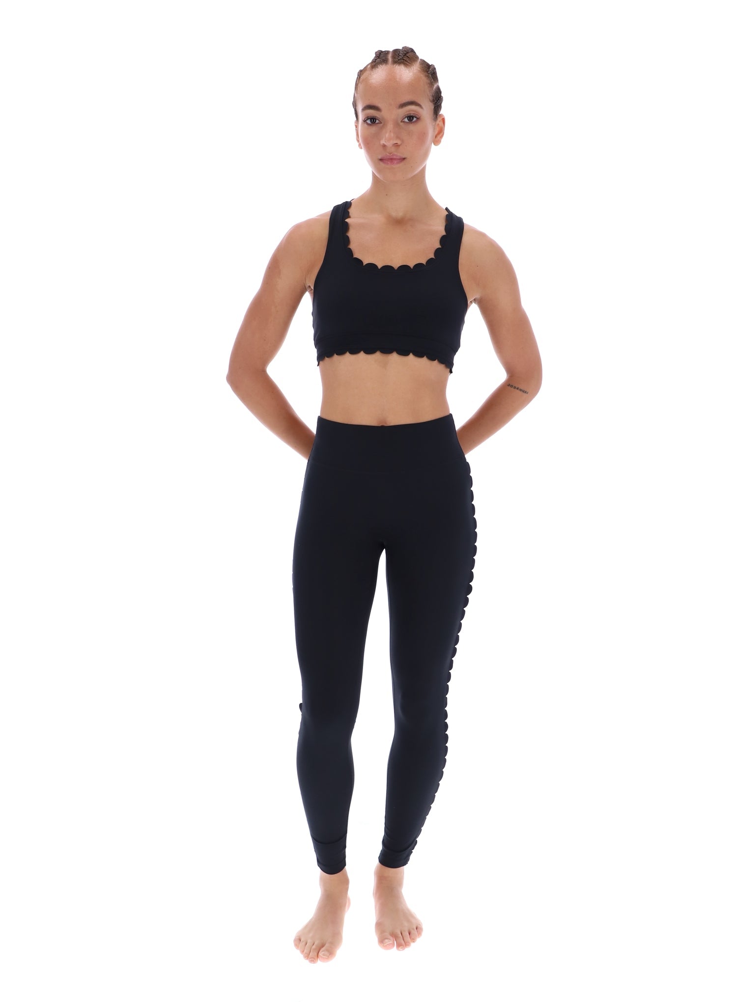Ted Baker Sandra Scalloped Edge Racerback Yoga Bra Women's