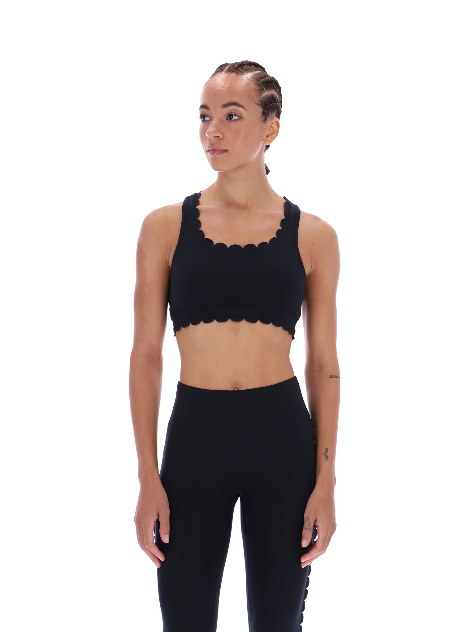 Ted Baker Sandra Scalloped Edge Racerback Yoga Bra Women's