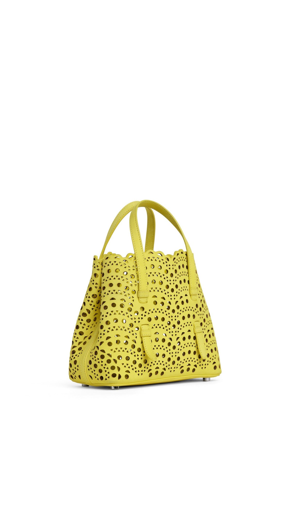 Alaïa Mina 20 Bag In Perforated Vienne Nubuck