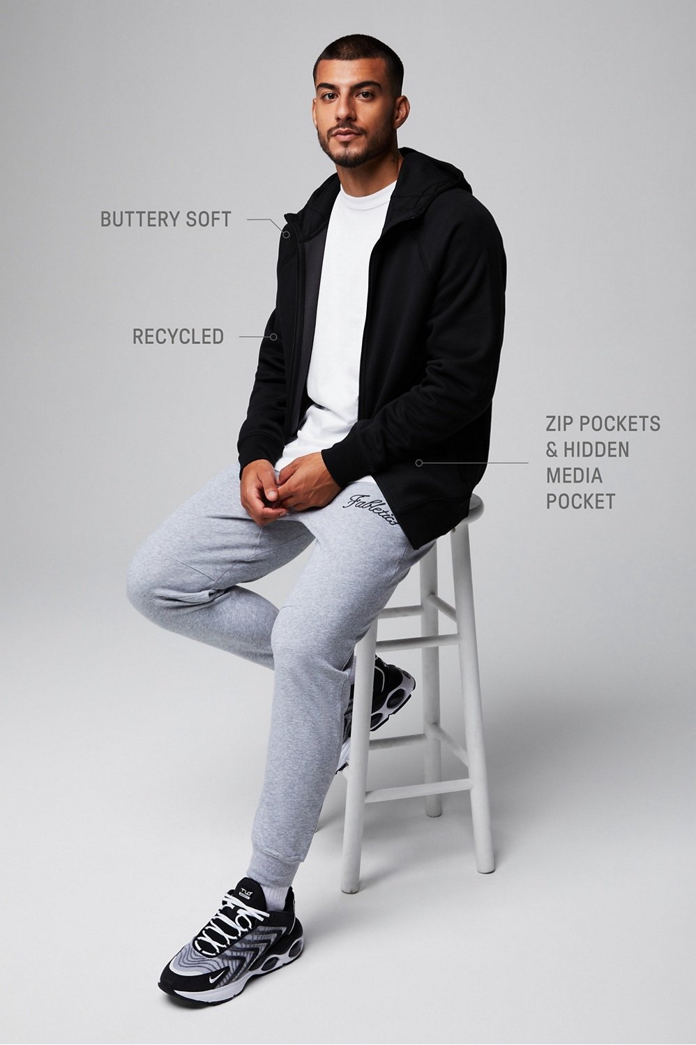 Fabletics The Go-To Full Zip Hoodie