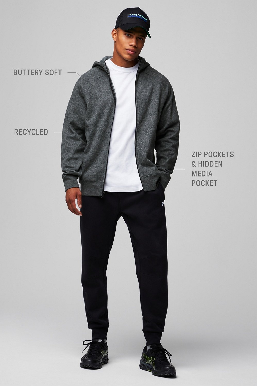 Fabletics The Go-To Full Zip Hoodie
