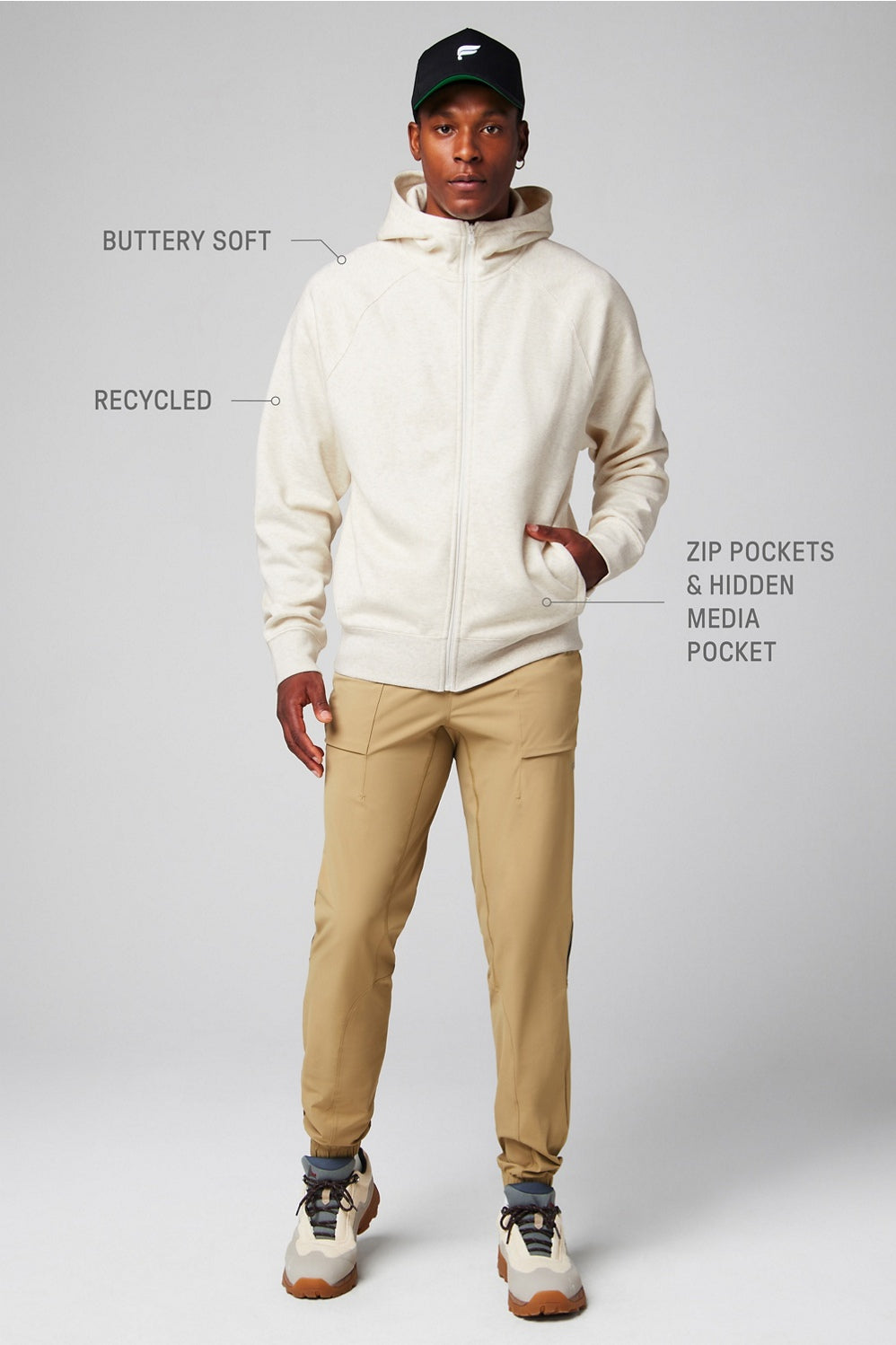 Fabletics The Go-To Full Zip Hoodie