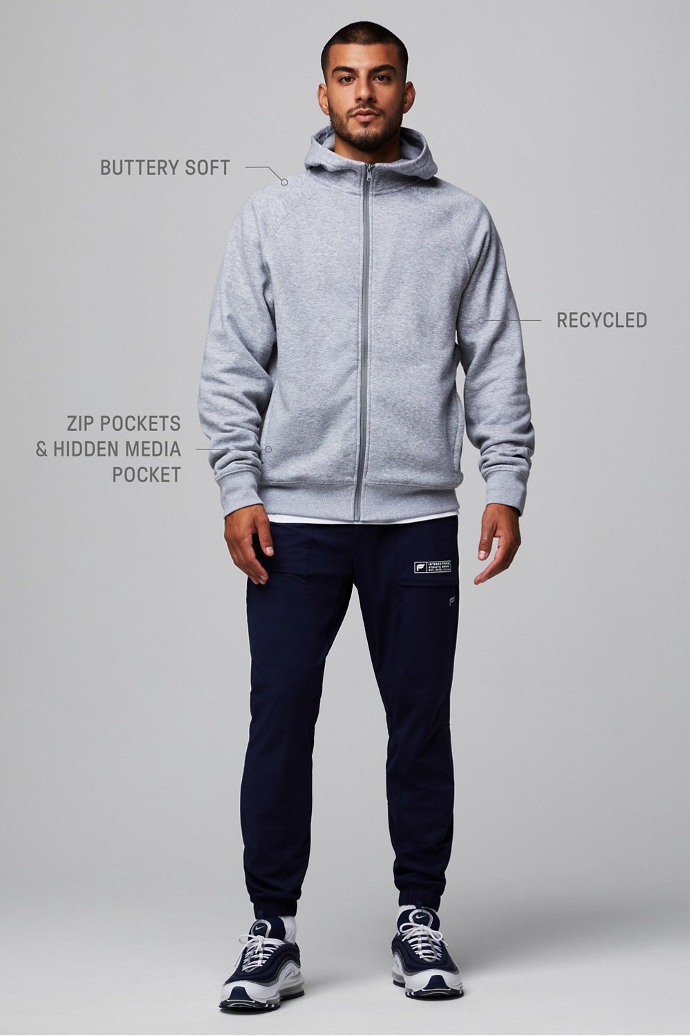 Fabletics The Go-To Full Zip Hoodie
