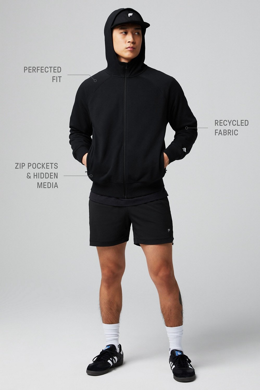 Fabletics The Year Round Terry Full Zip Hoodie