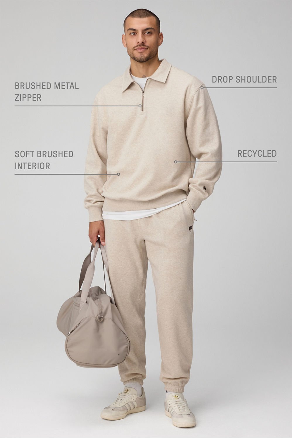Fabletics The Go-To Quarter Zip Polo
