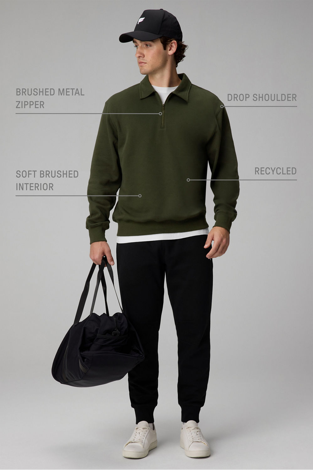 Fabletics The Go-To Quarter Zip Polo