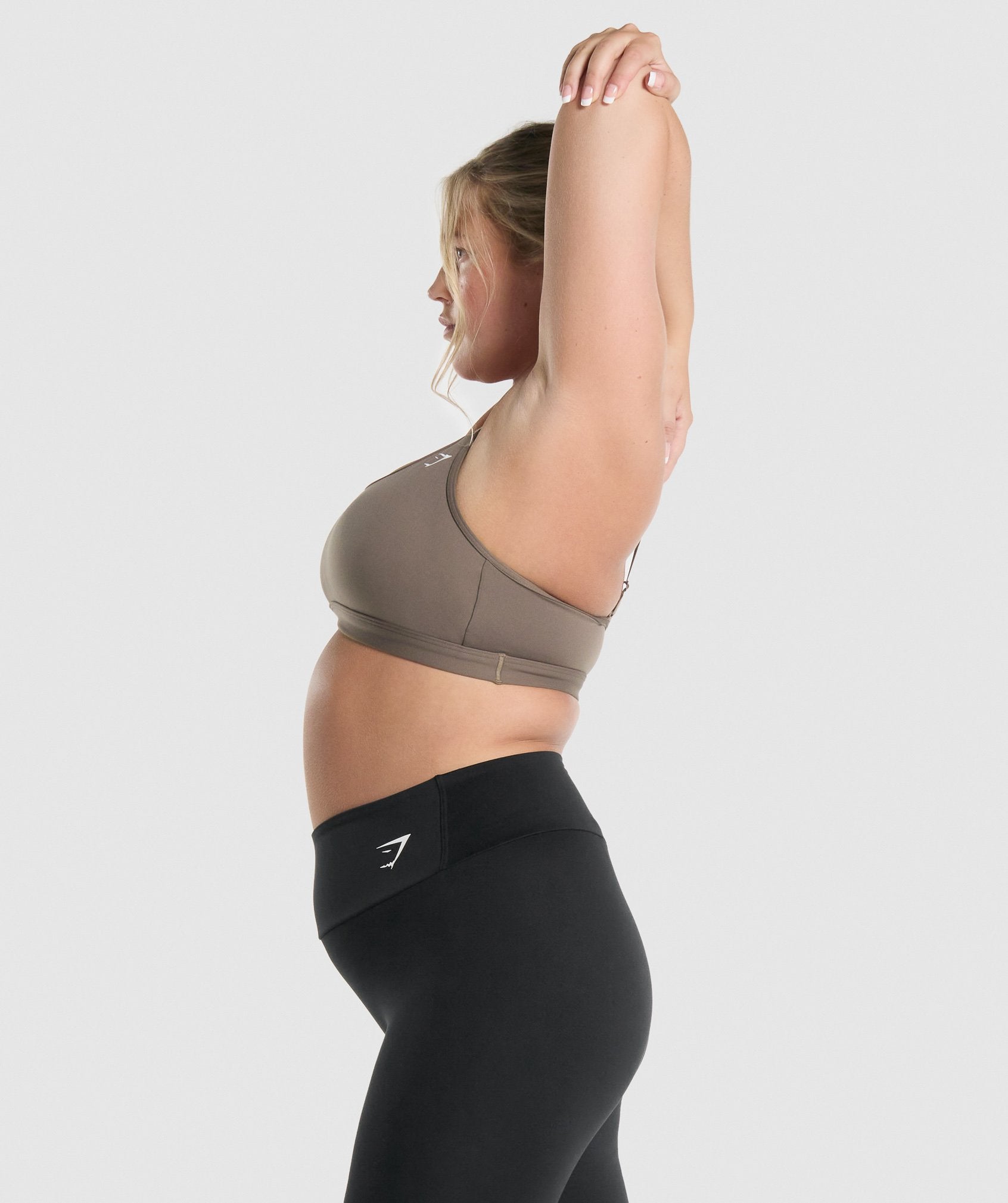 Women's Gymshark Scoop Neck Sports Bra Brown