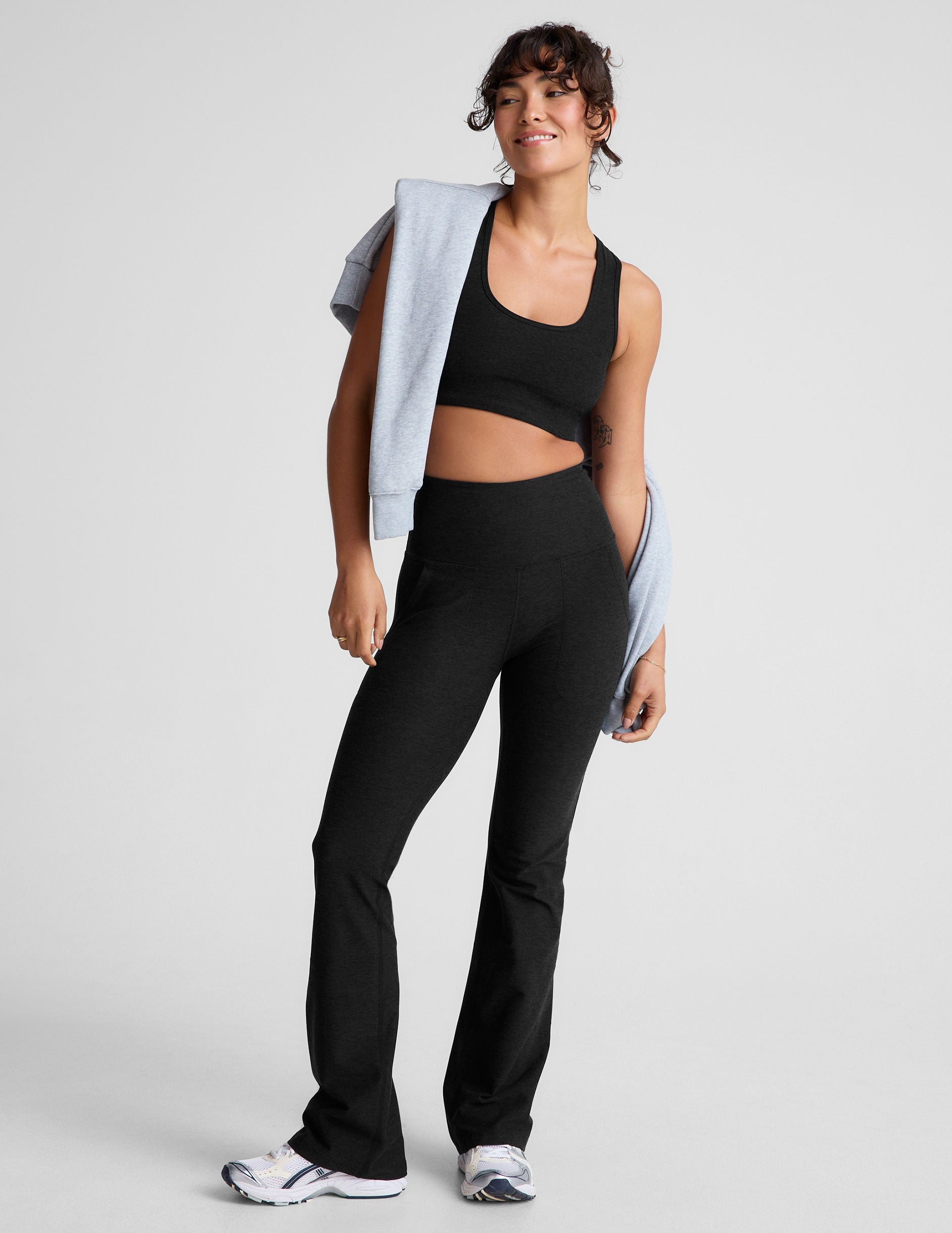 Beyond Yoga Spacedye High Waisted Practice Pocket Bootcut Pant 31 Women's