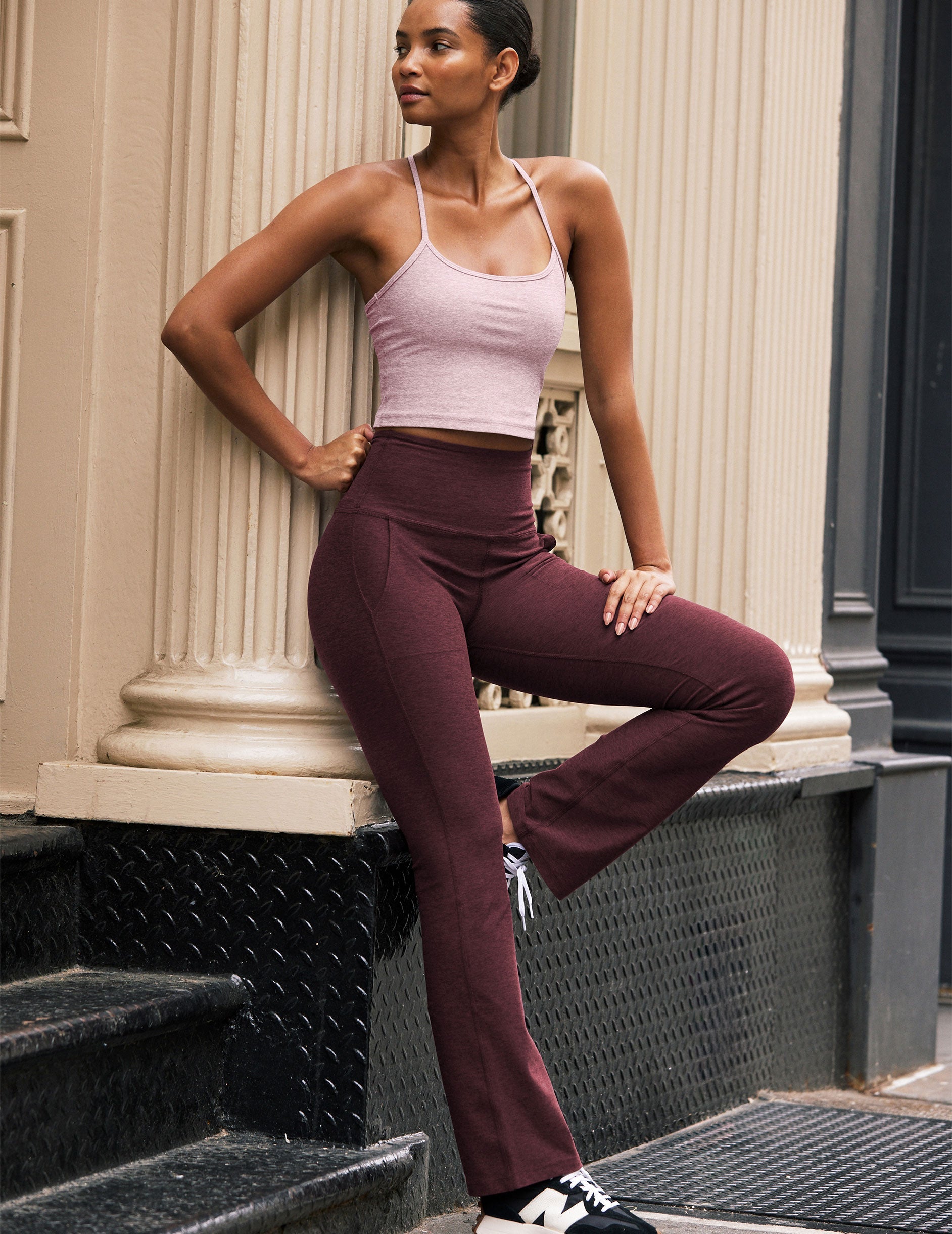 Beyond Yoga Spacedye High Waisted Practice Pocket Bootcut Pant 31 Women's