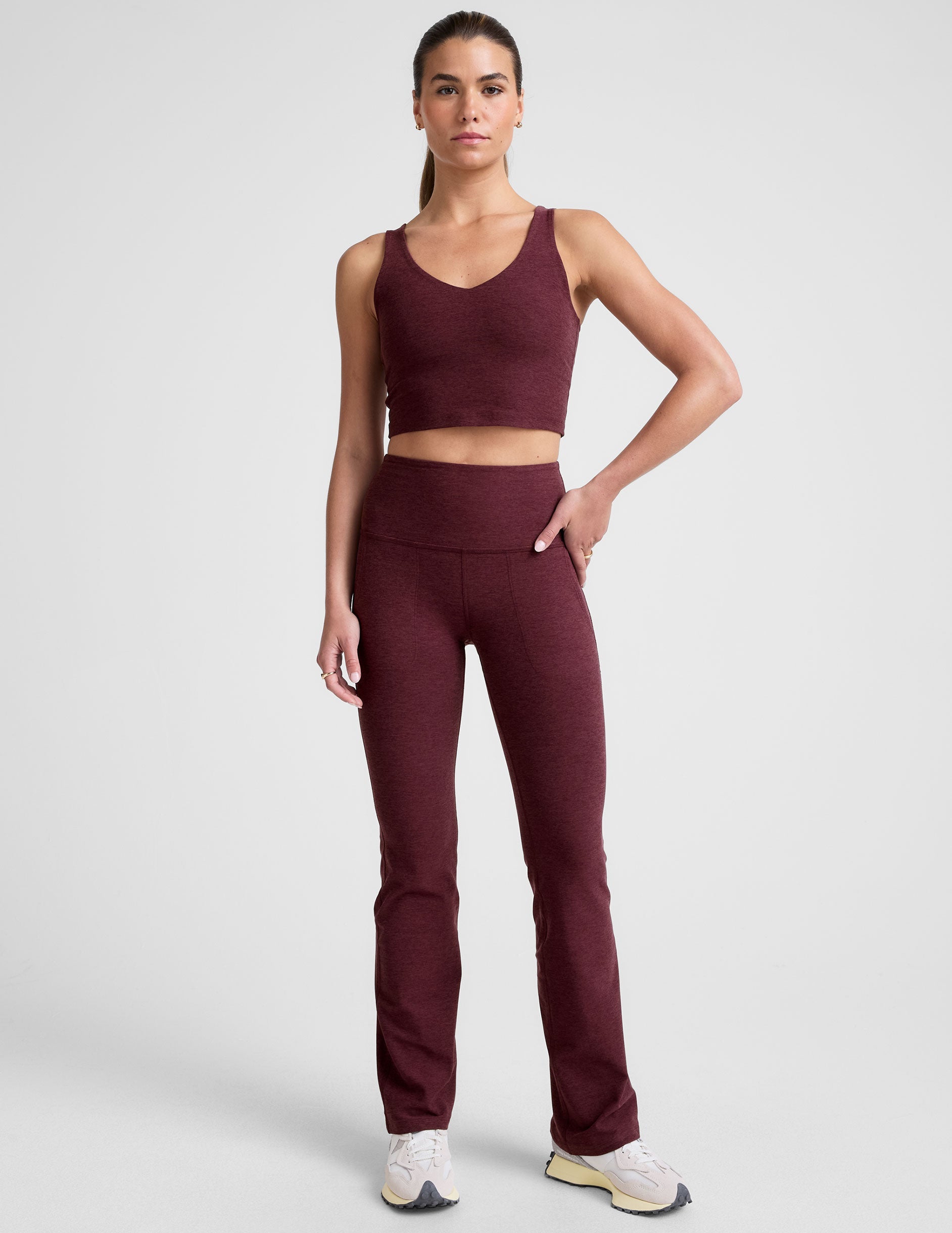 Beyond Yoga Spacedye High Waisted Practice Pocket Bootcut Pant 31 Women's