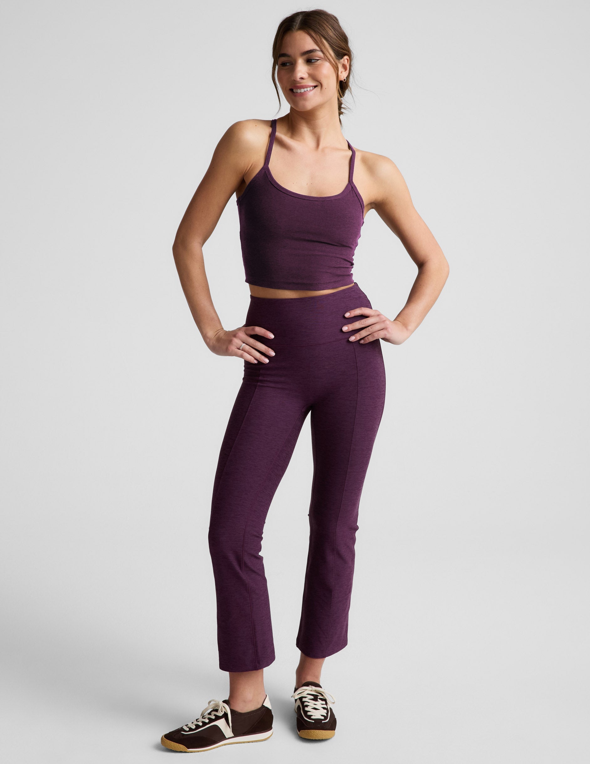 Beyond Yoga Spacedye Pintuck Kick Flare High Waisted Pant Women's
