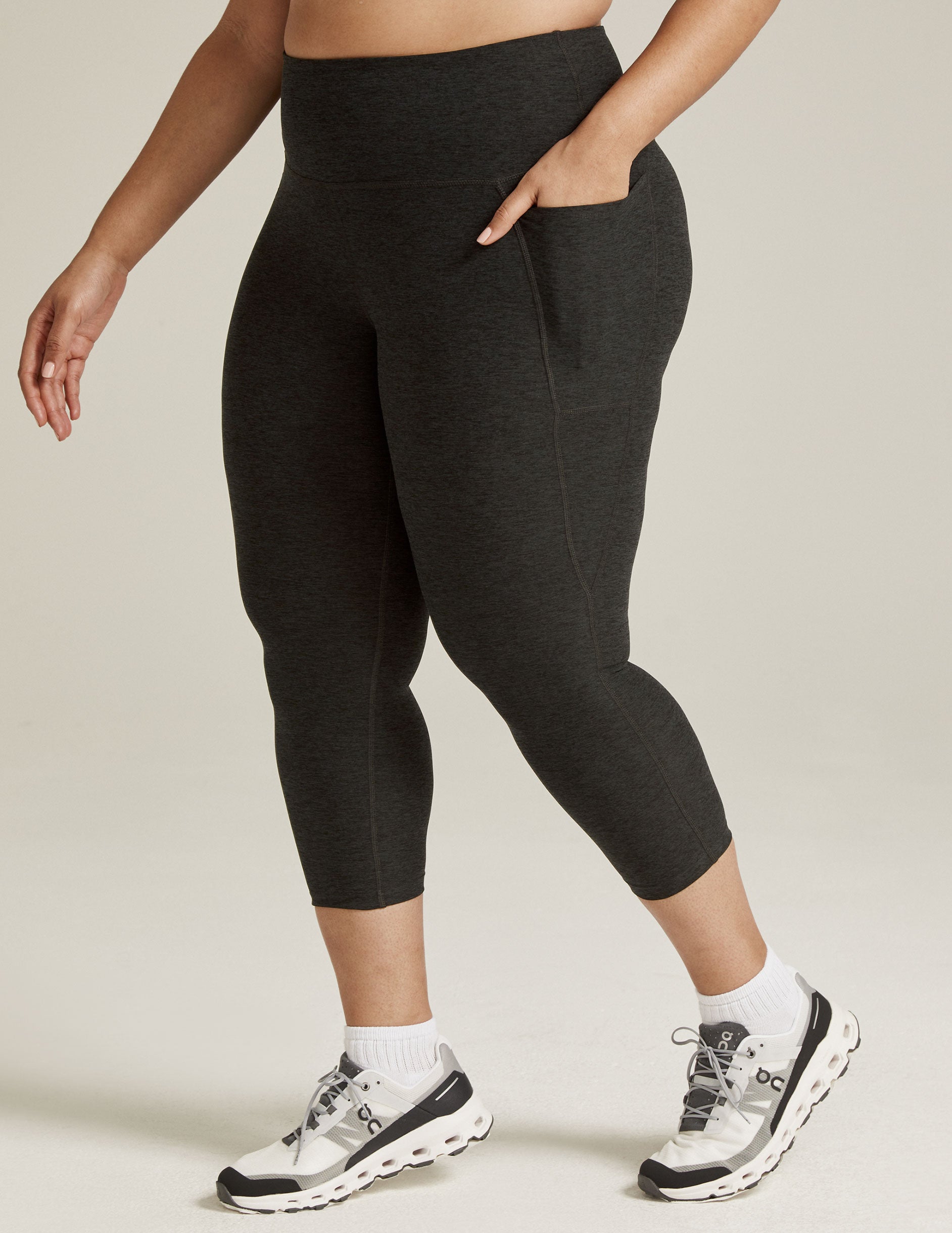 Beyond Yoga Spacedye Out Of Pocket High Waisted Capri Legging Women's