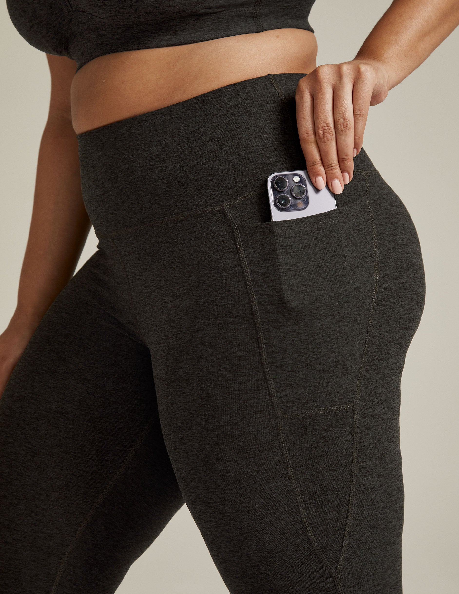 Beyond Yoga Spacedye Out Of Pocket High Waisted Capri Legging Women's
