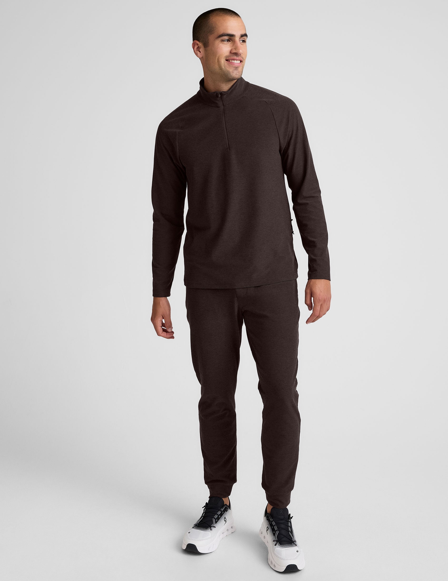 Beyond Yoga Spacedye Terrain Mens Quarter Zip Pullover