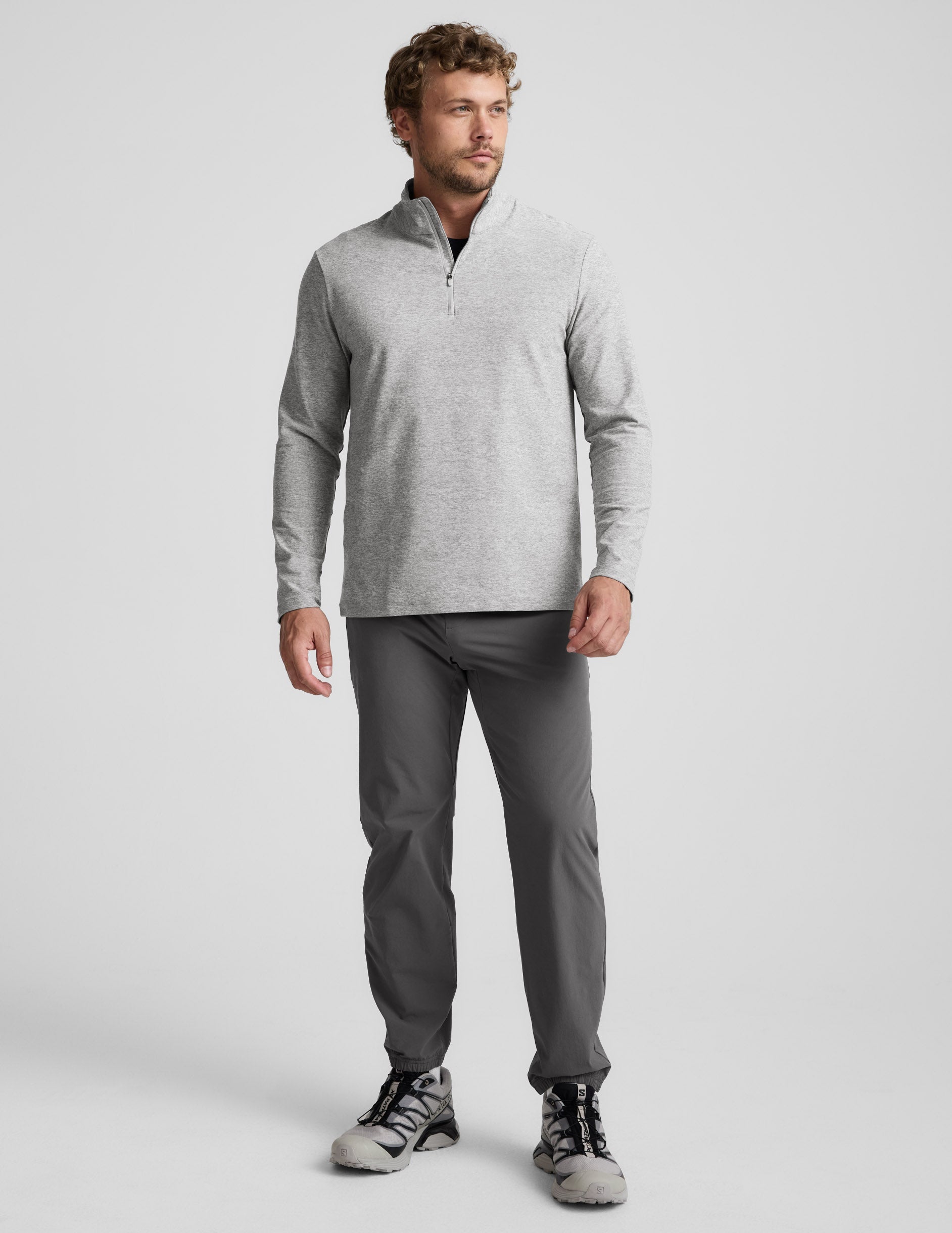Beyond Yoga Spacedye Terrain Mens Quarter Zip Pullover
