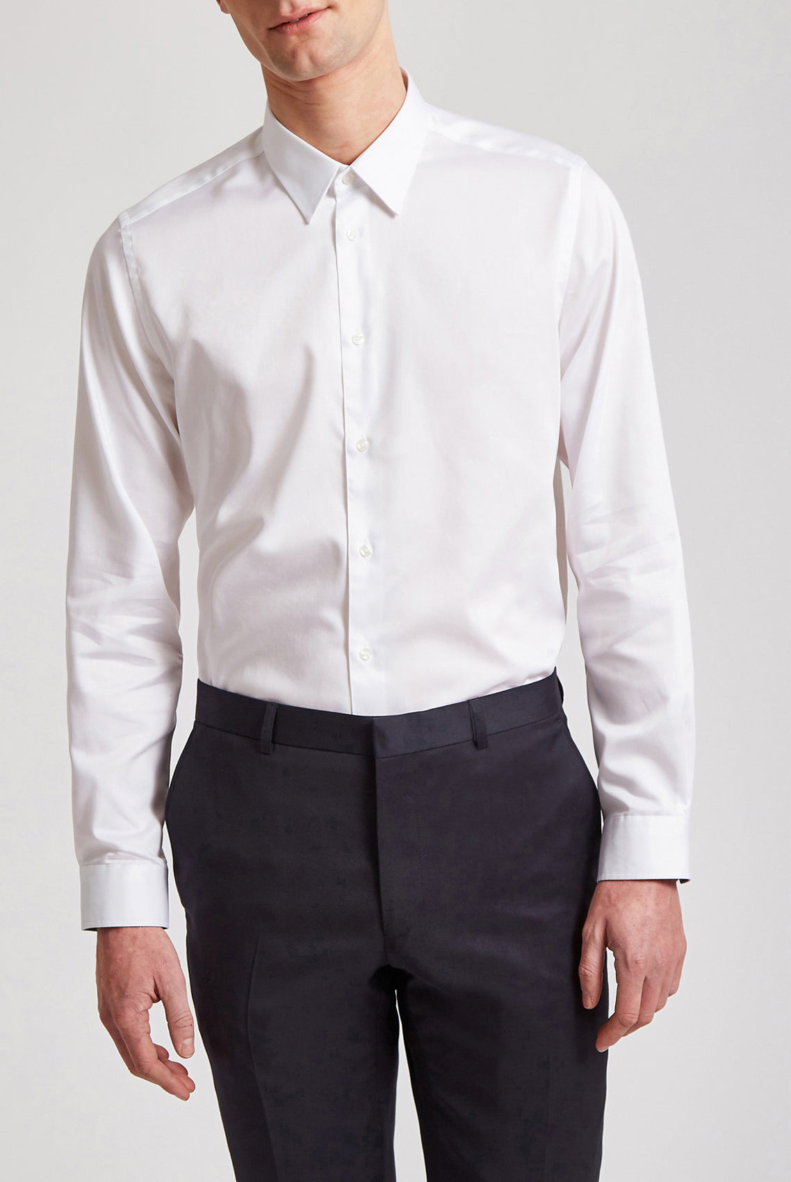 Ted Baker Holmer Regular Fit White Long Sleeve Shirt