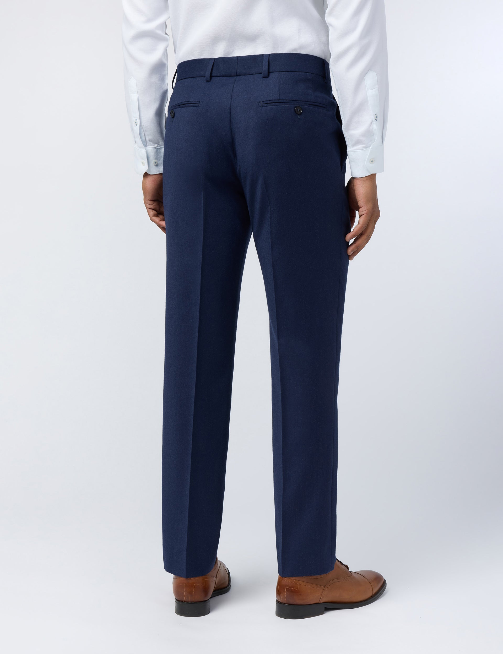 Ted Baker Keatst Flannel Wool Rich Slim Suit Trousers