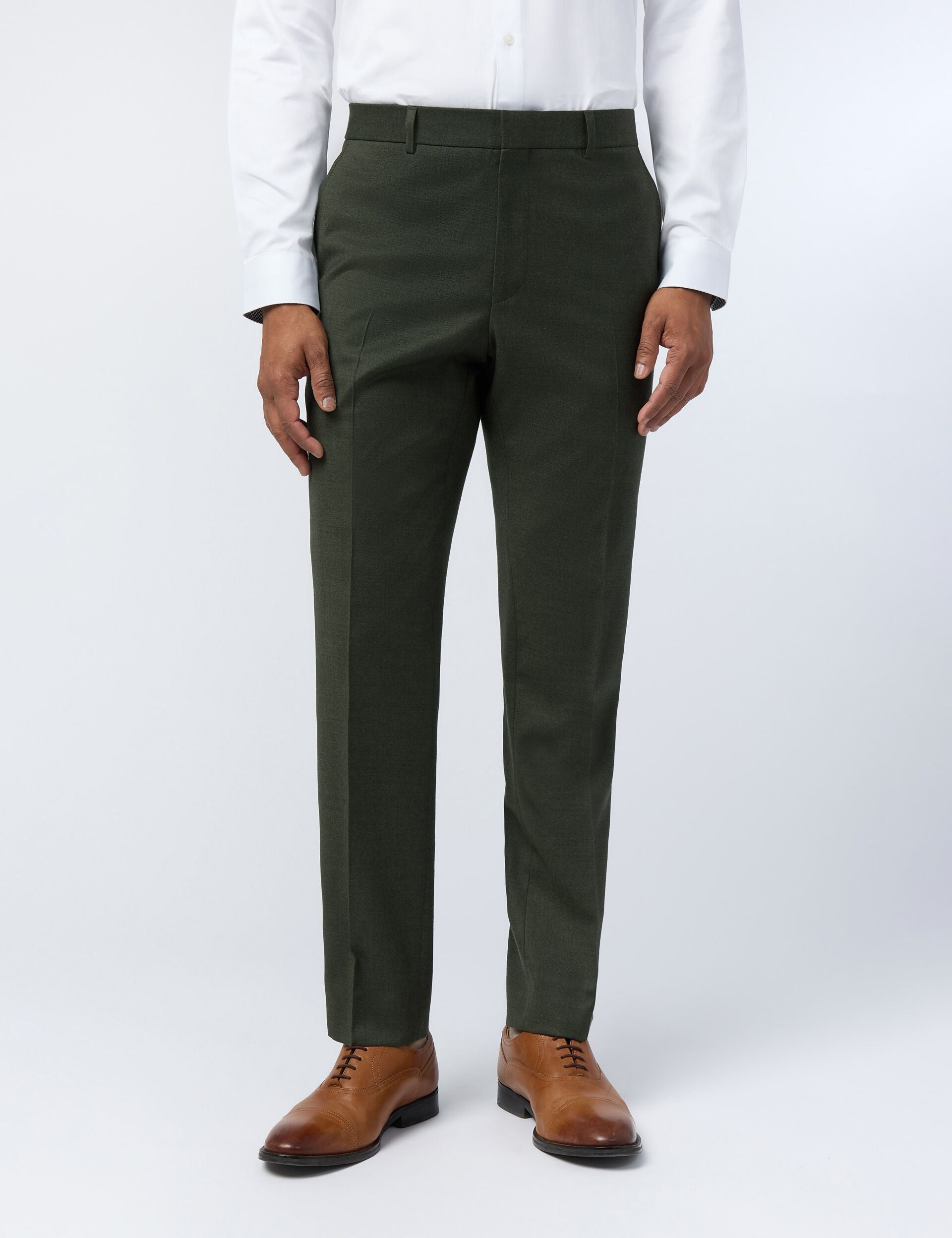 Ted Baker Leart Flannel Wool Rich Slim Suit Trousers