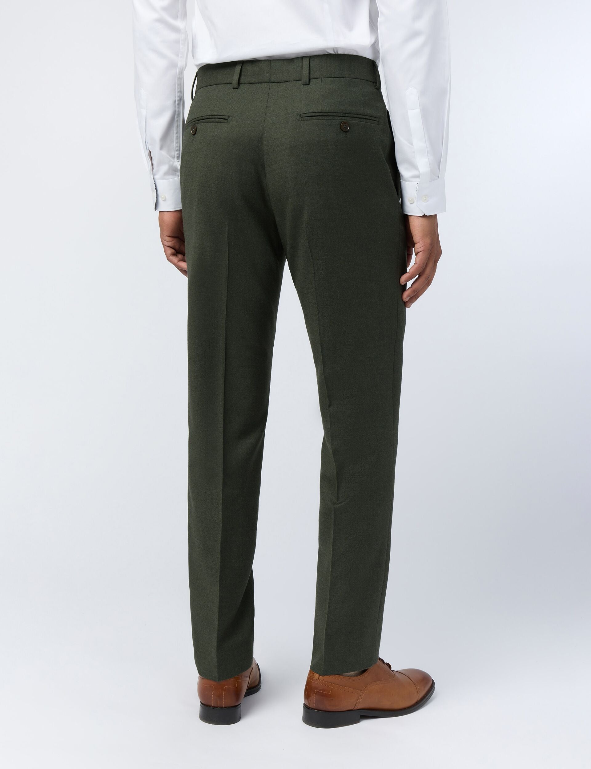 Ted Baker Leart Flannel Wool Rich Slim Suit Trousers