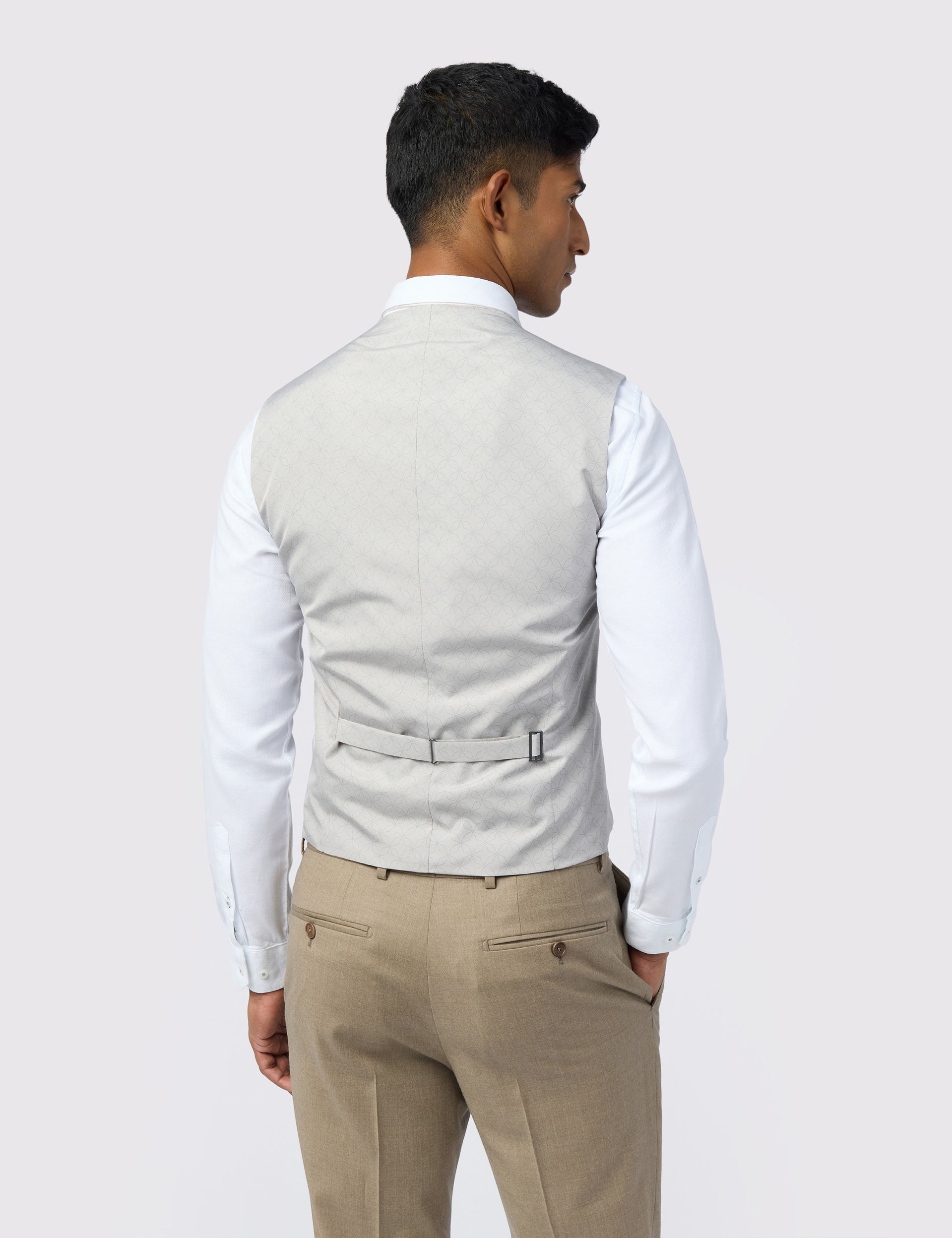Ted Baker Larkinw Flannel Wool Rich Slim Suit Waistcoat