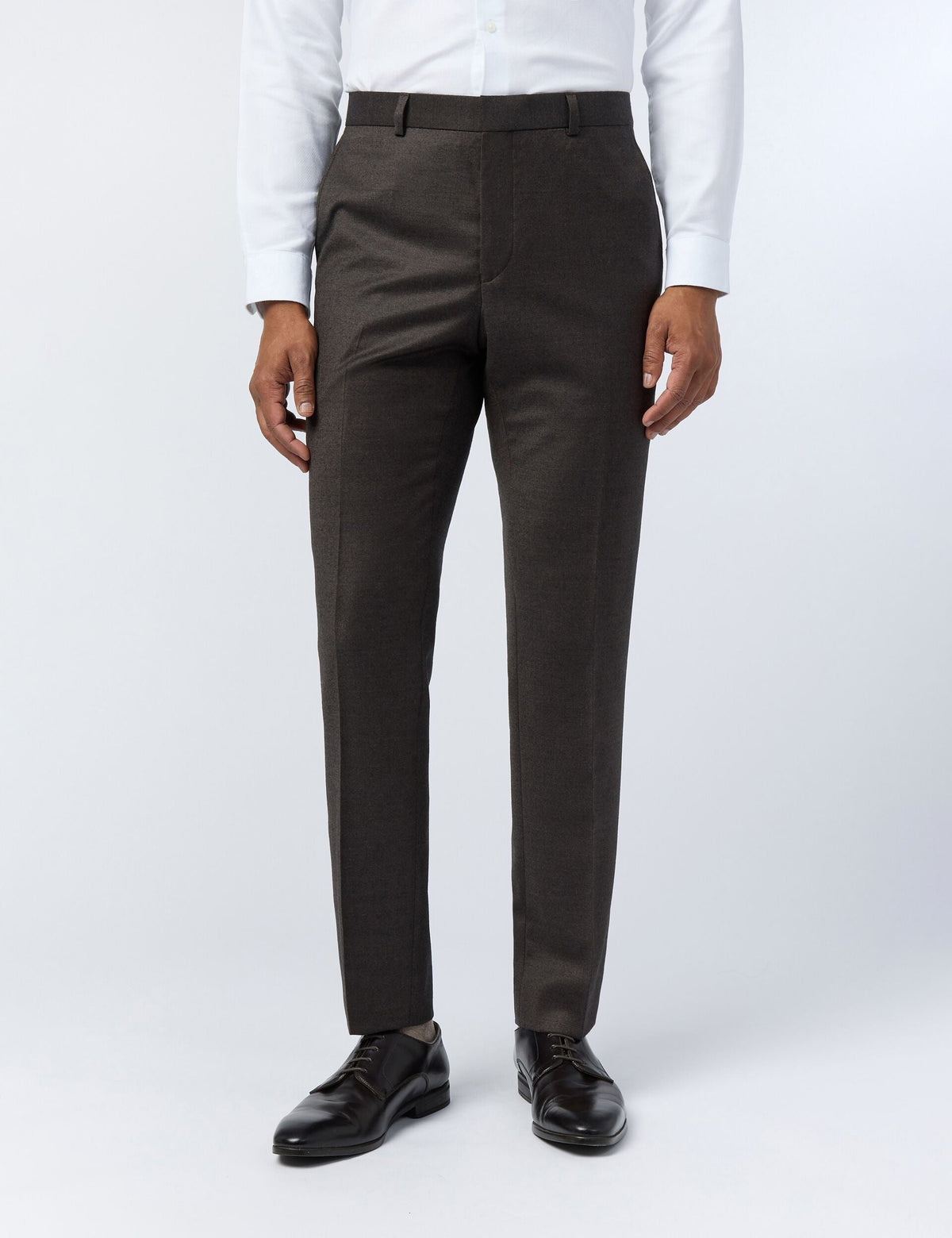 Ted Baker Byront Flannel Woolrich Slim Suit Trousers
