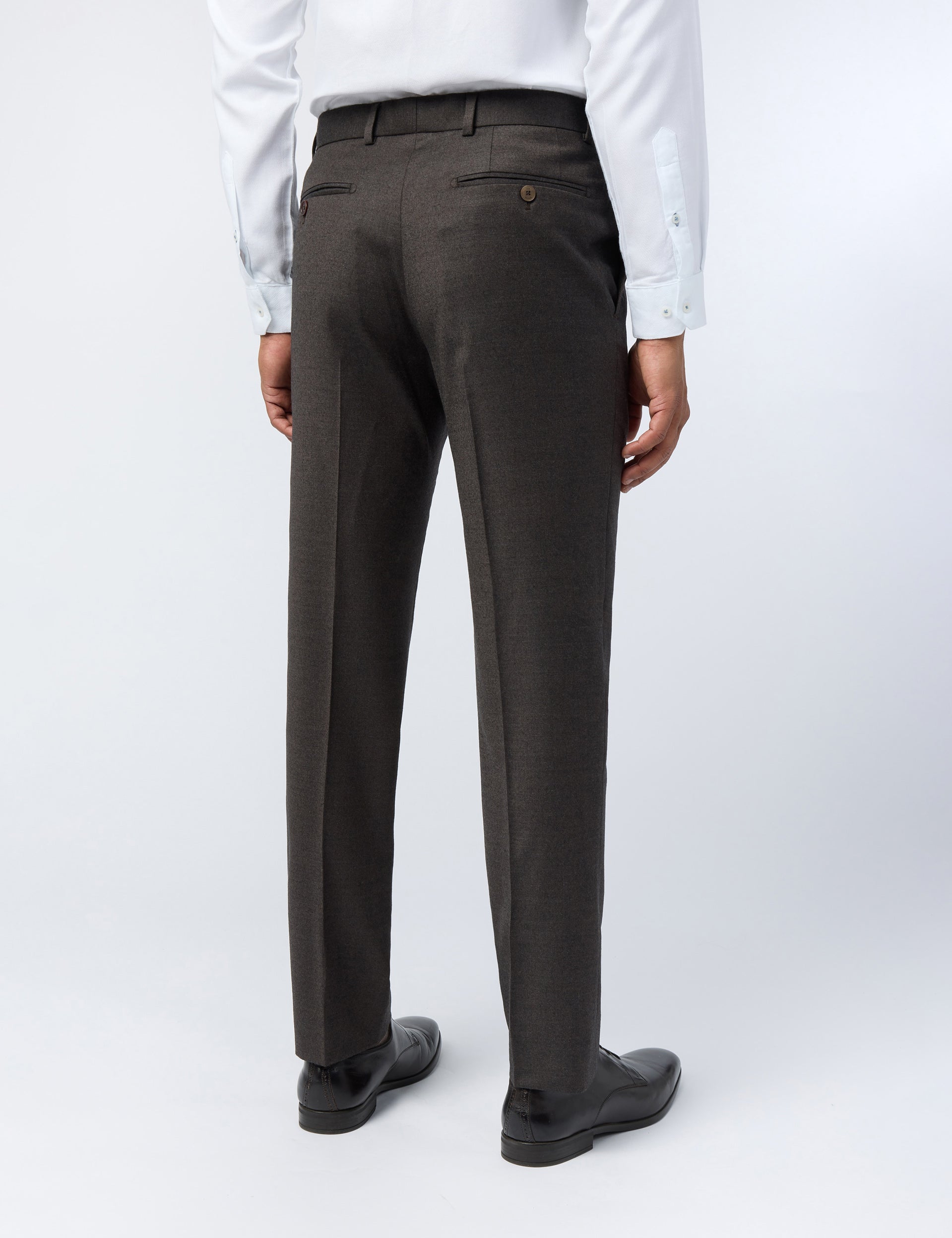 Ted Baker Byront Flannel Woolrich Slim Suit Trousers
