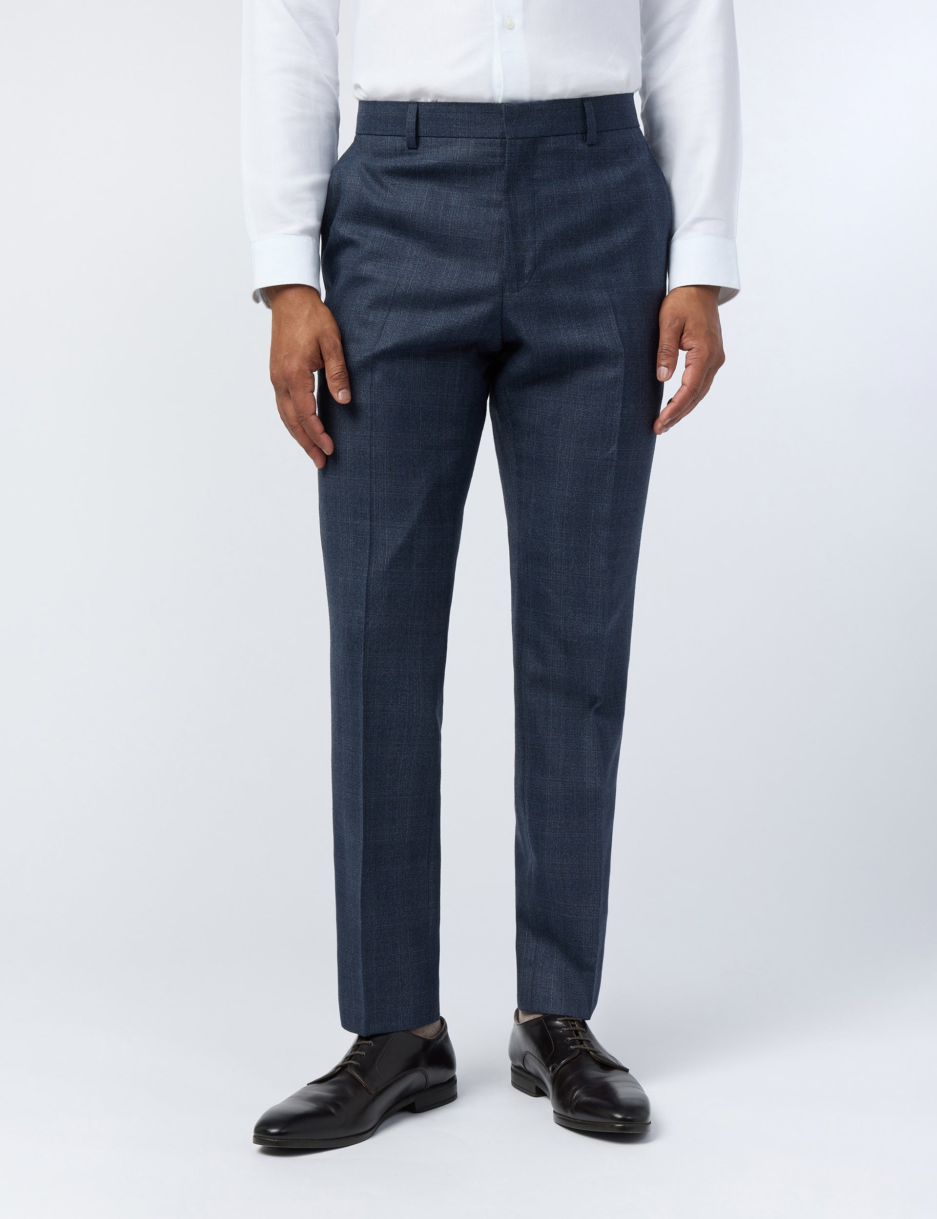Ted Baker Byrnet Tonal Check Performance Slim Suit Trousers